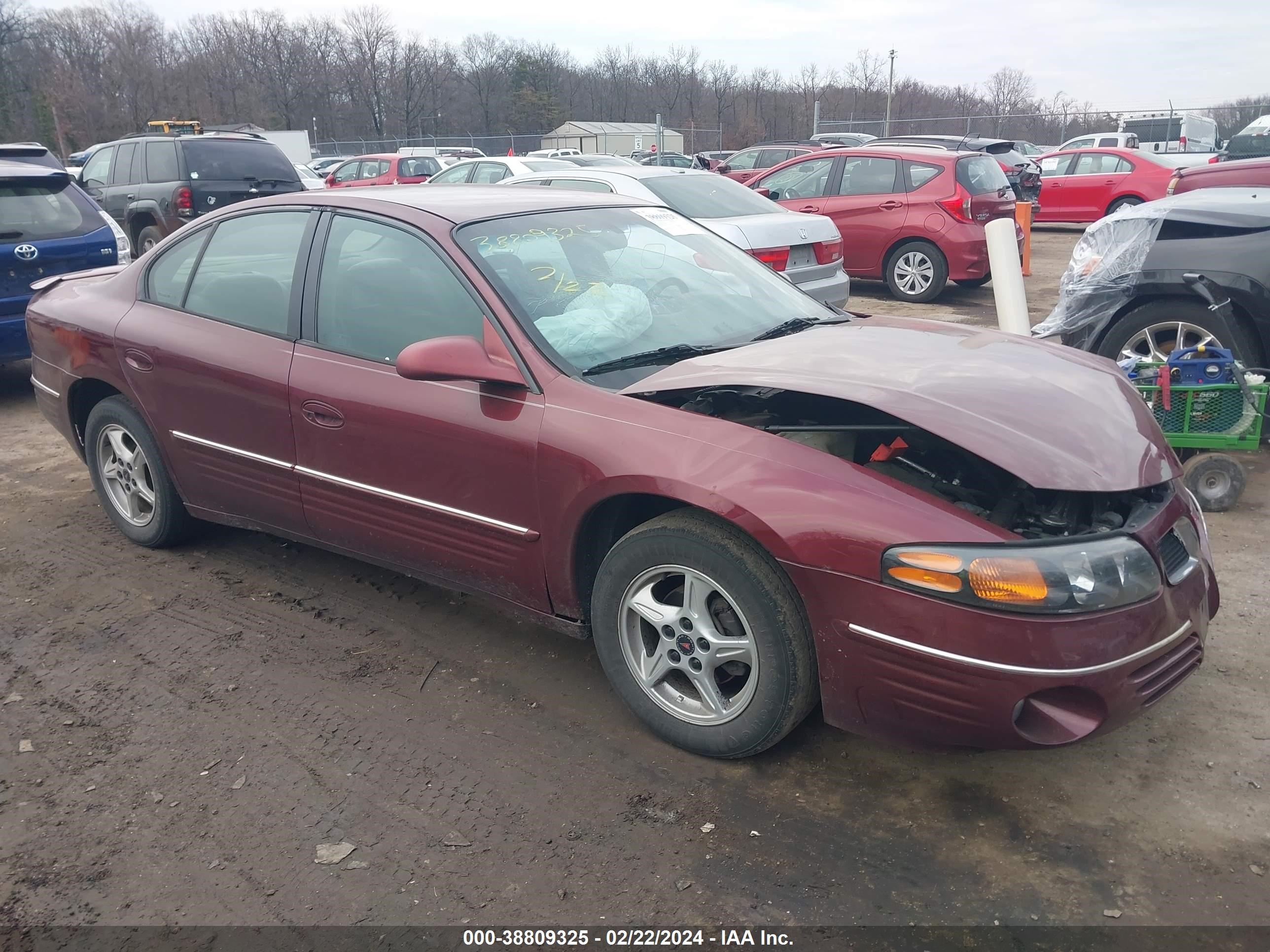 pontiac bonneville 2001 1g2hx54k314186431