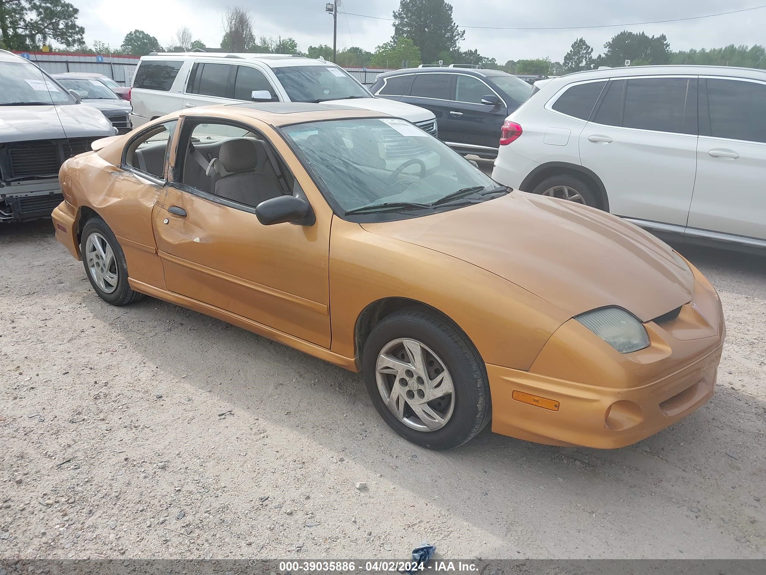 pontiac sunfire 2002 1g2jb12f227339315