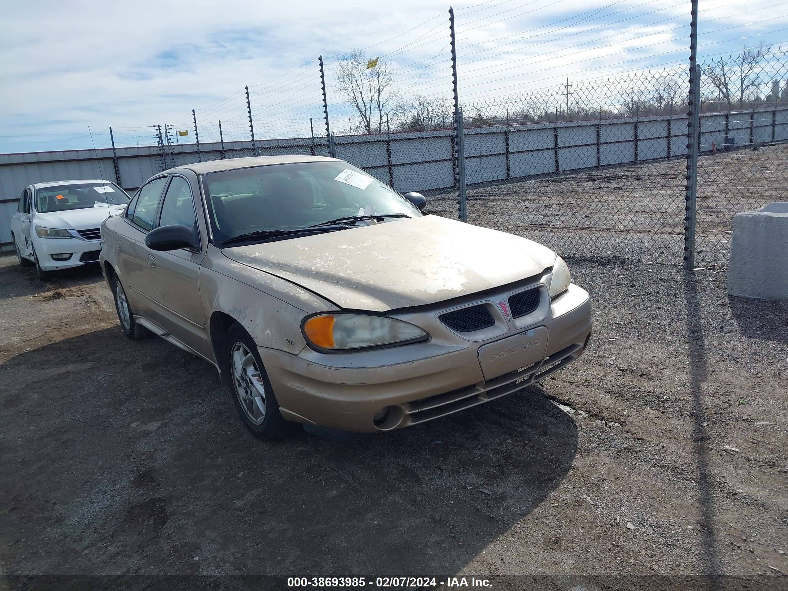 pontiac grand am 2003 1g2ns52e63m663570