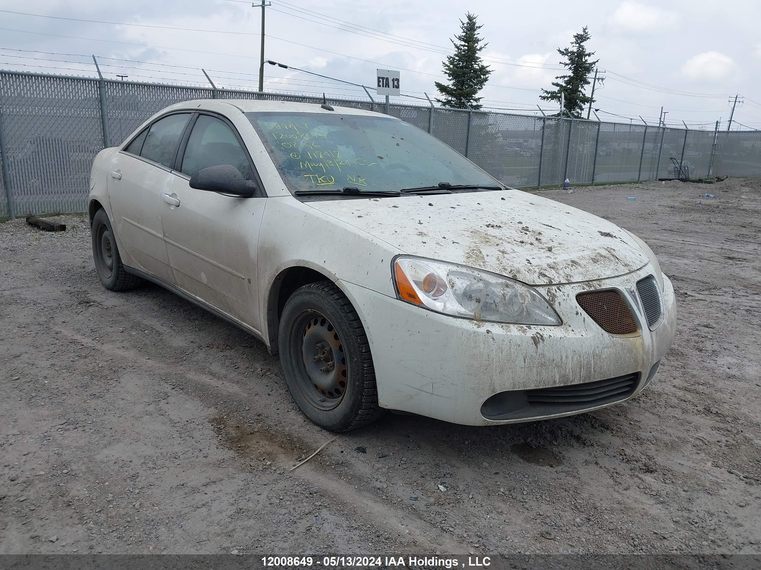 pontiac g6 2008 1g2zf57b584118418