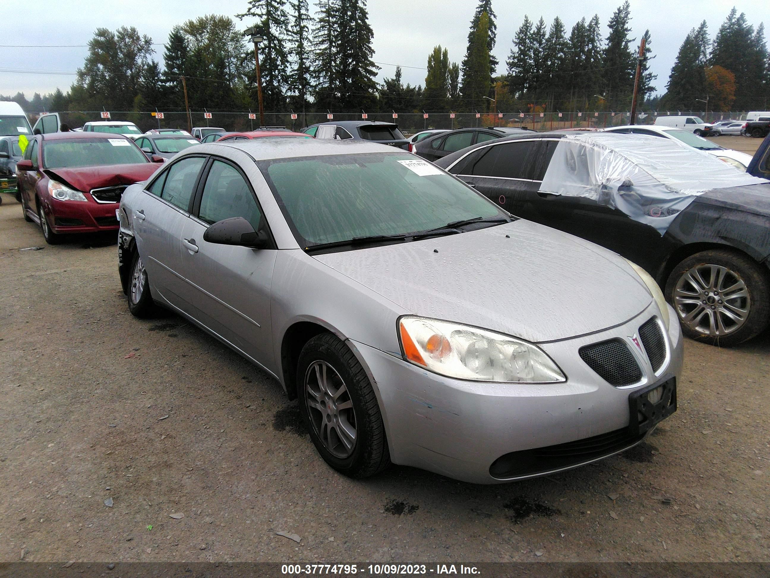 pontiac g6 2005 1g2zg528054154005