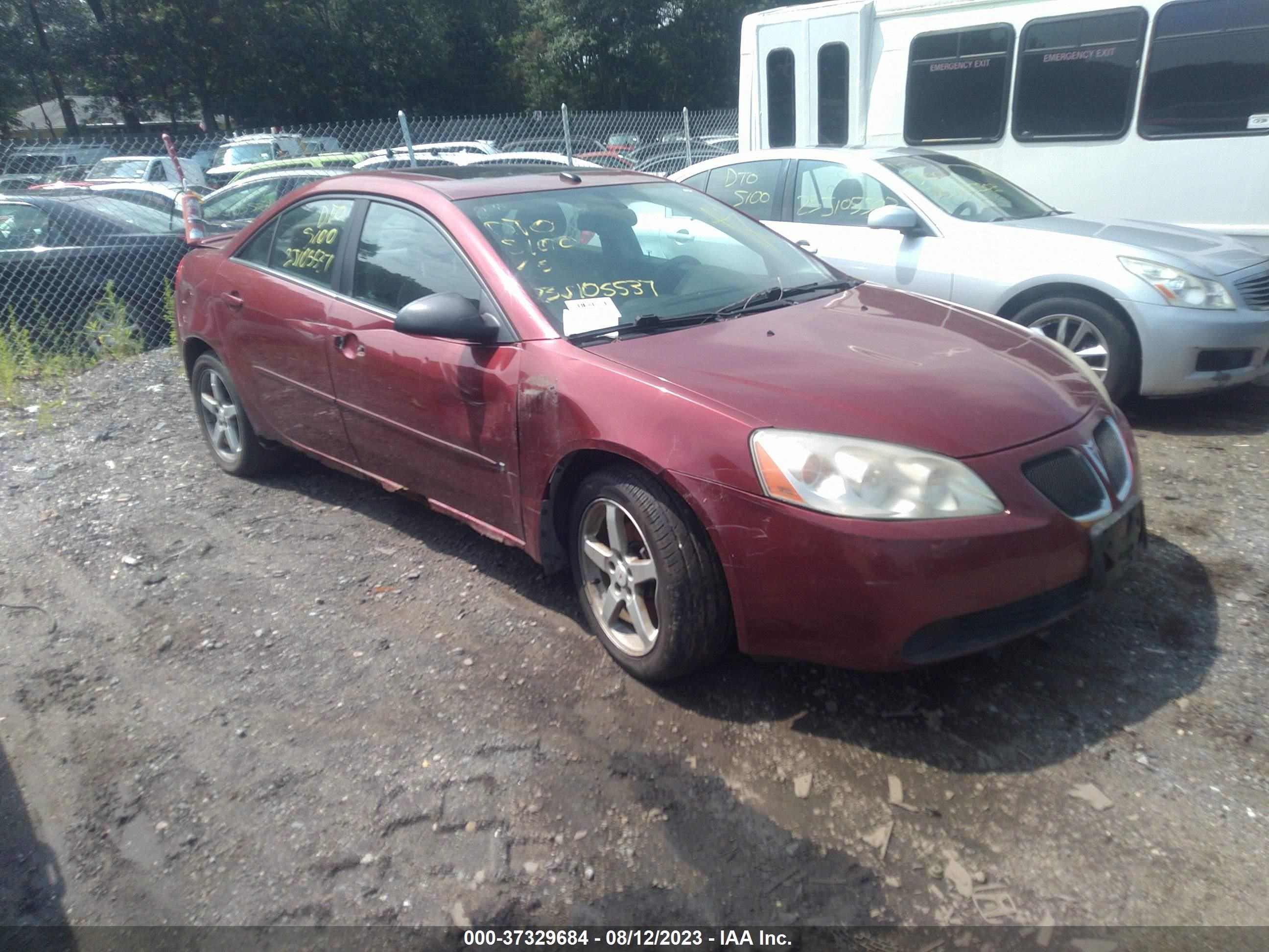 pontiac g6 2008 1g2zg57b484142352