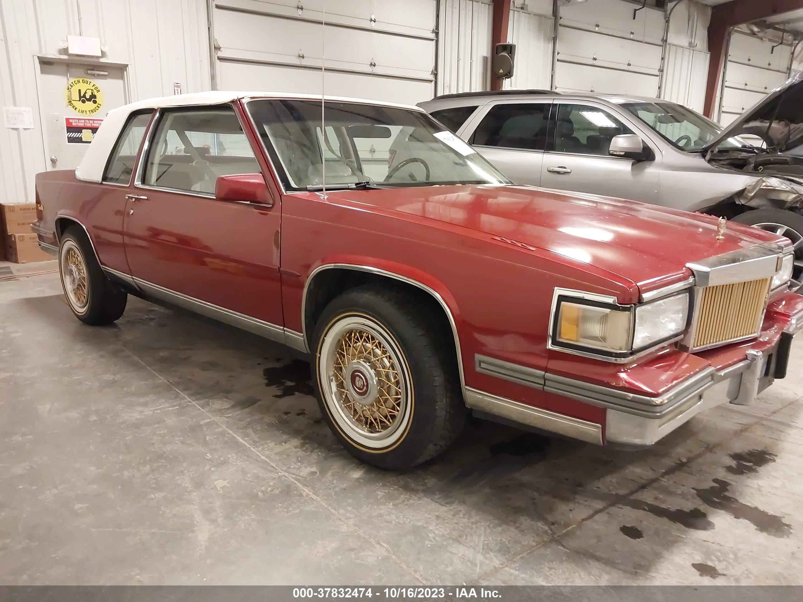 cadillac de ville 1988 1g6cd1159j4251288