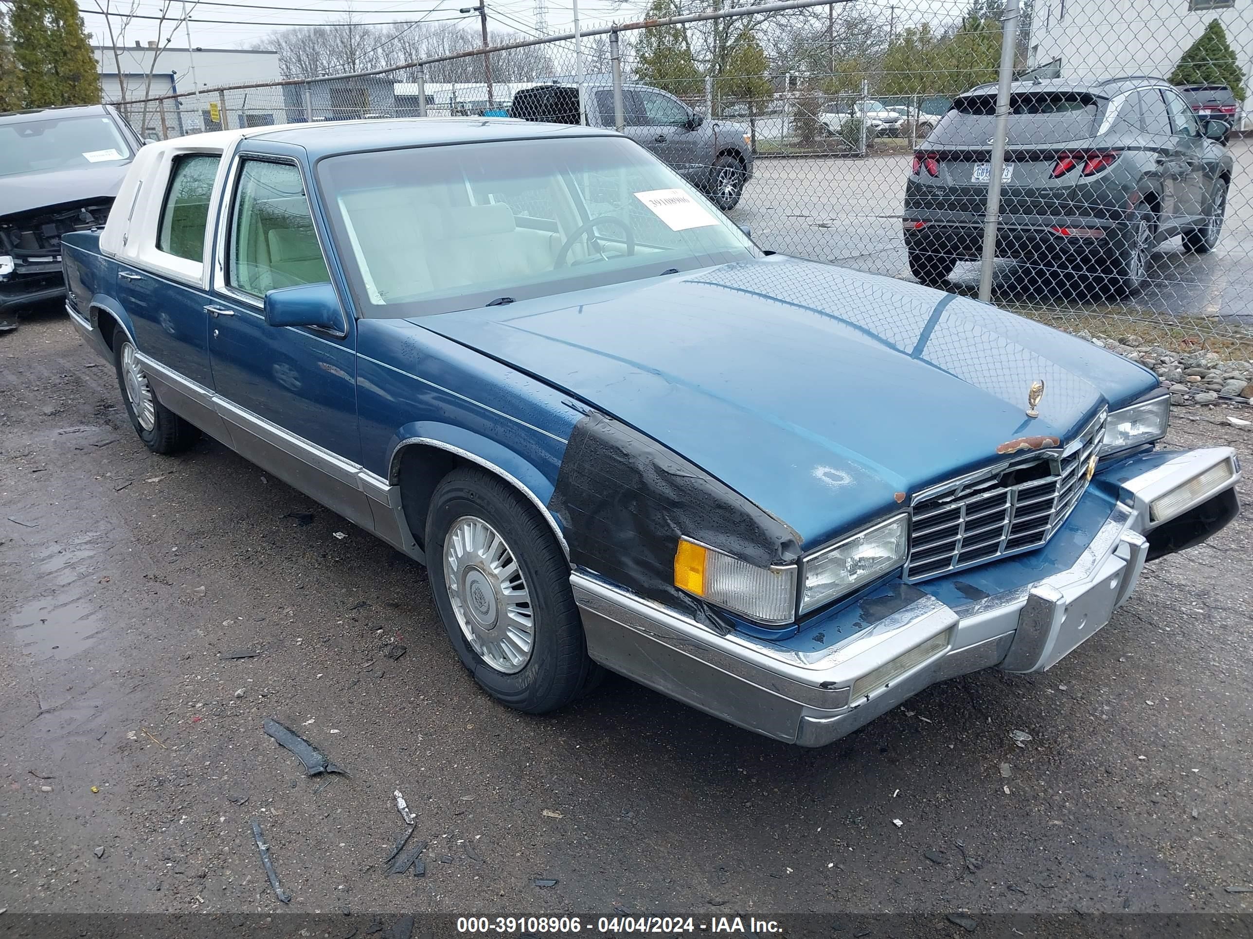 cadillac de ville 1993 1g6cd53b1p4268637