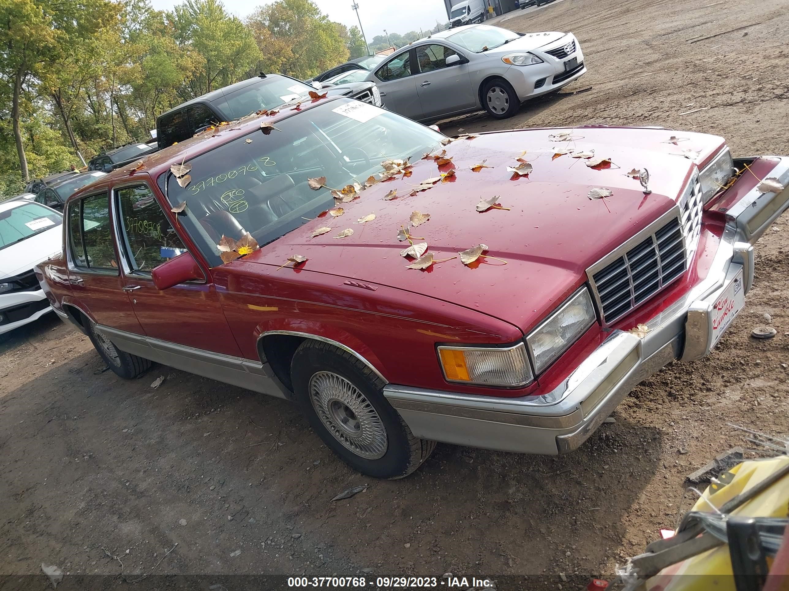 cadillac de ville 1992 1g6cd53b2n4283791