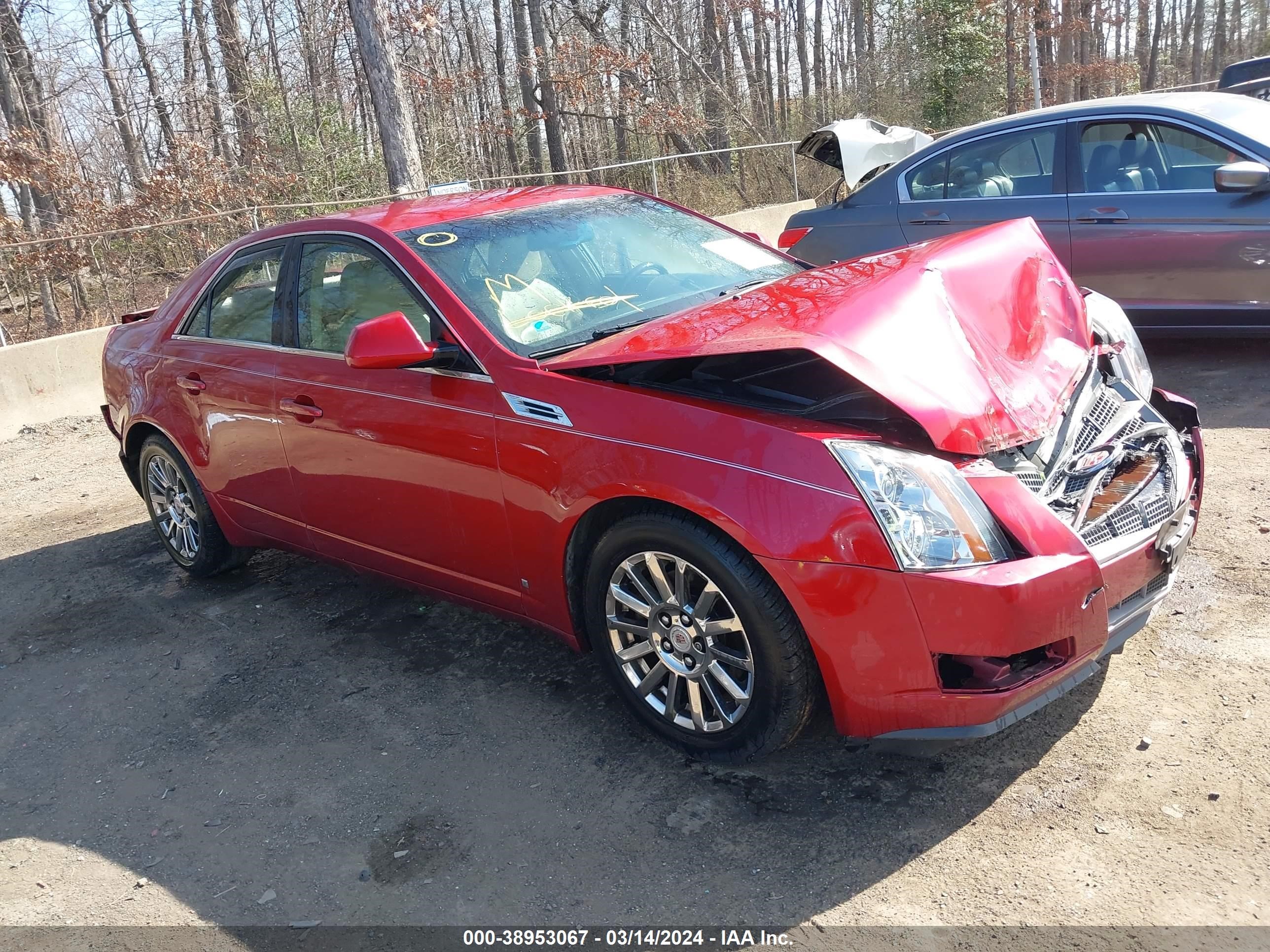 cadillac cts 2008 1g6dm577680107249