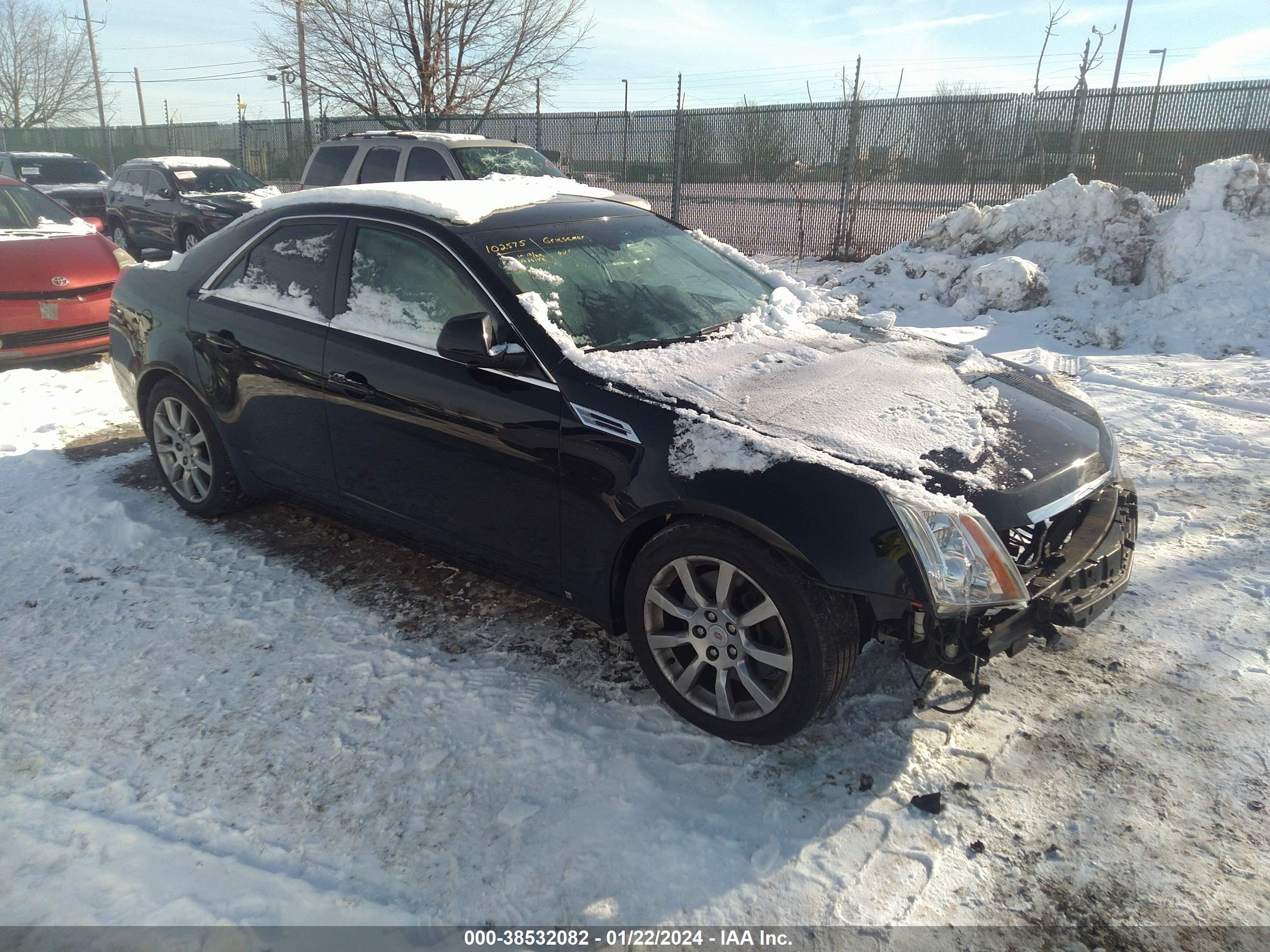 cadillac cts 2008 1g6dp57v280124362