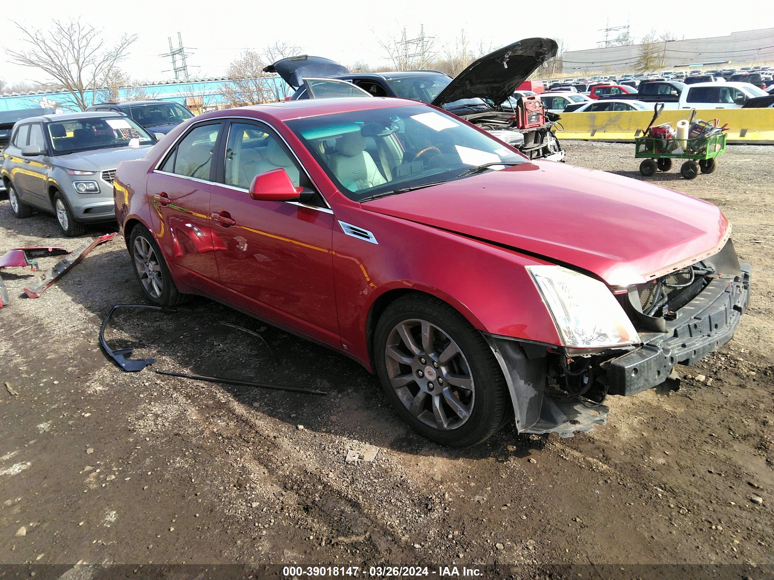 cadillac cts 2008 1g6dt57v180186847