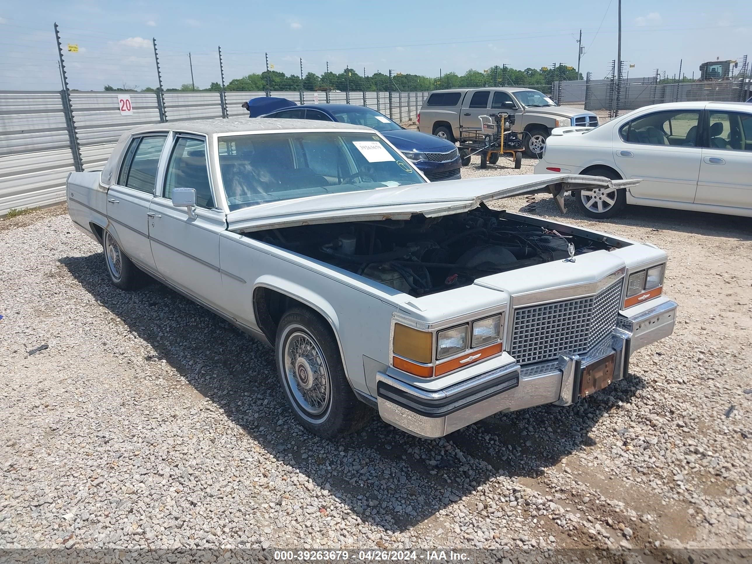 cadillac brougham 1987 1g6dw51y8h9711053