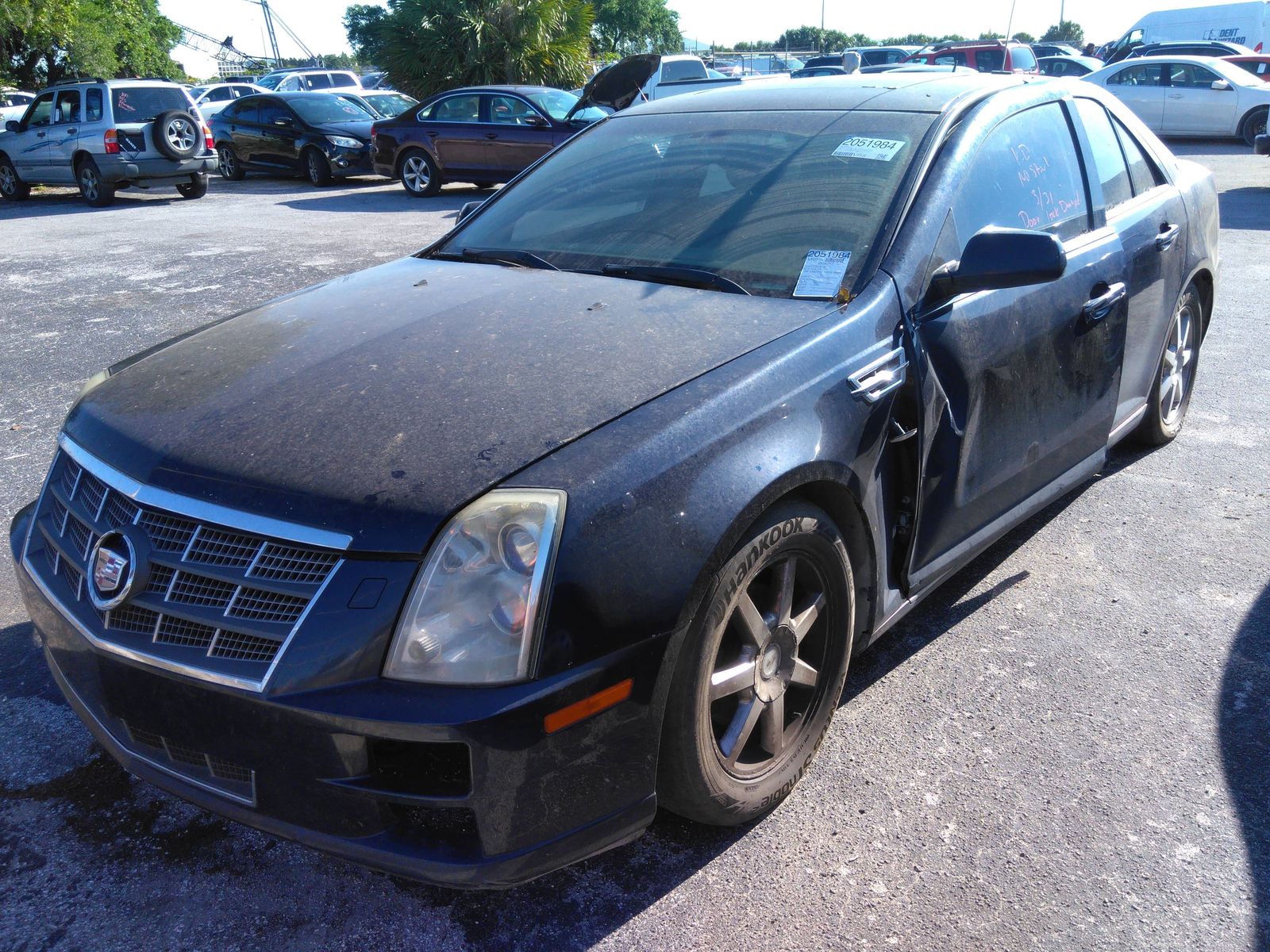 cadillac sts awd v6 2008 1g6dw67vx80116731