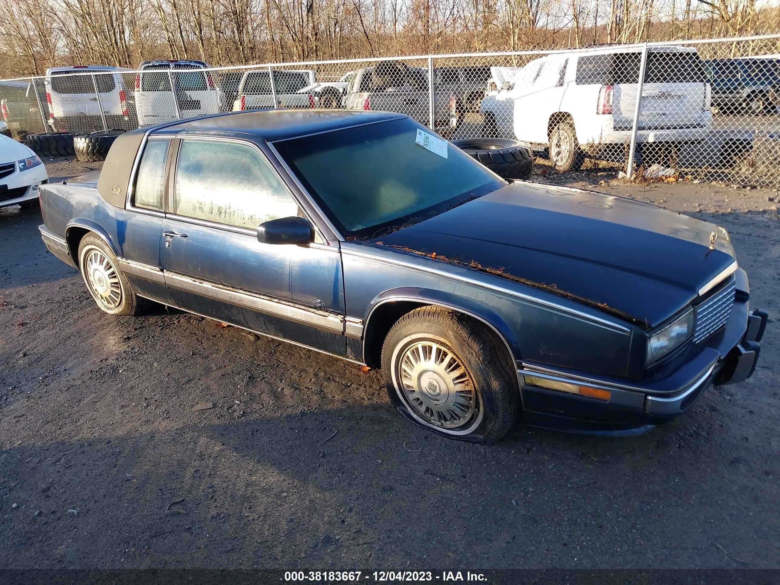 cadillac eldorado 1991 1g6el13b2mu610015