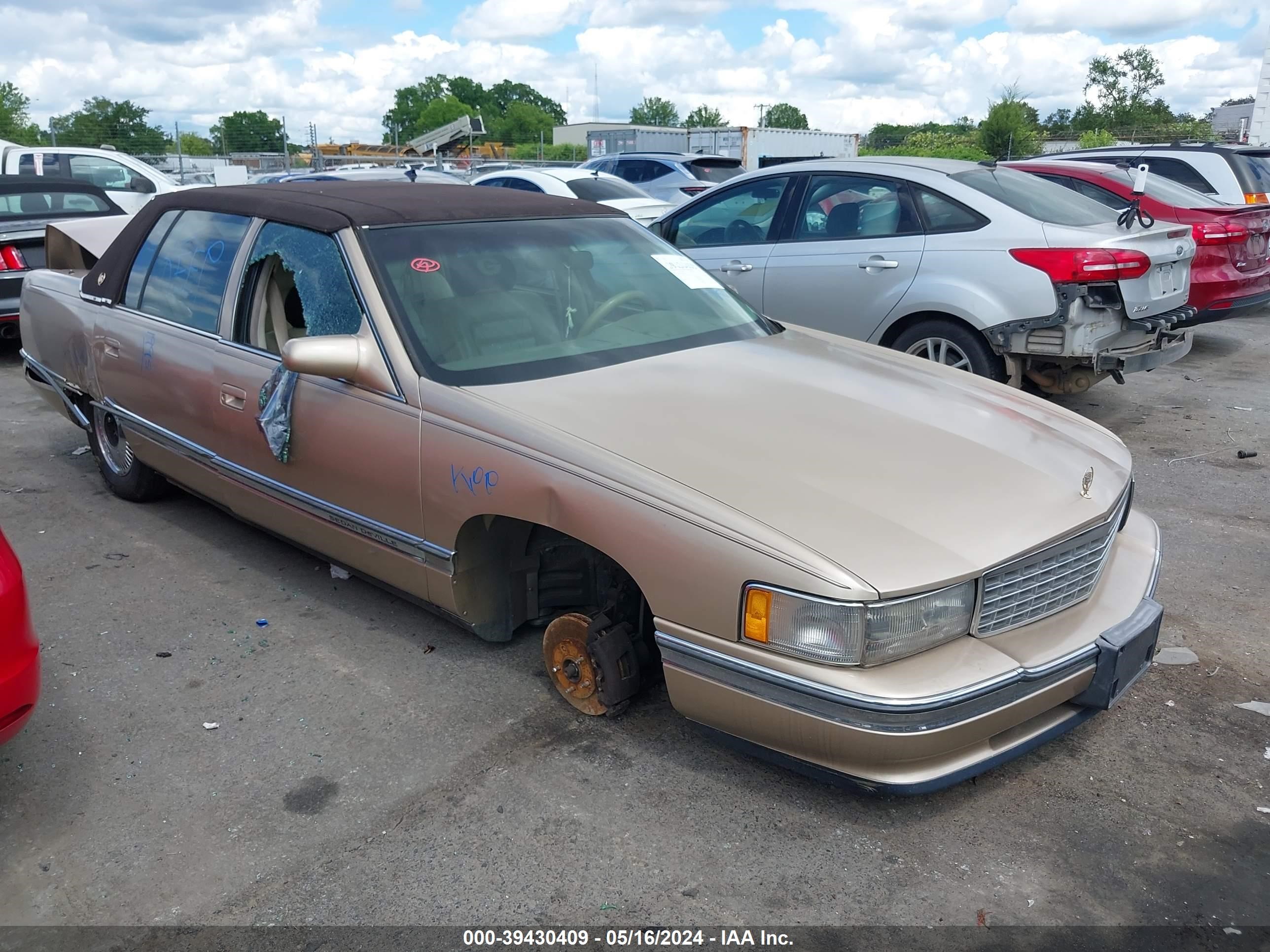 cadillac de ville 1995 1g6kd52b1su208735