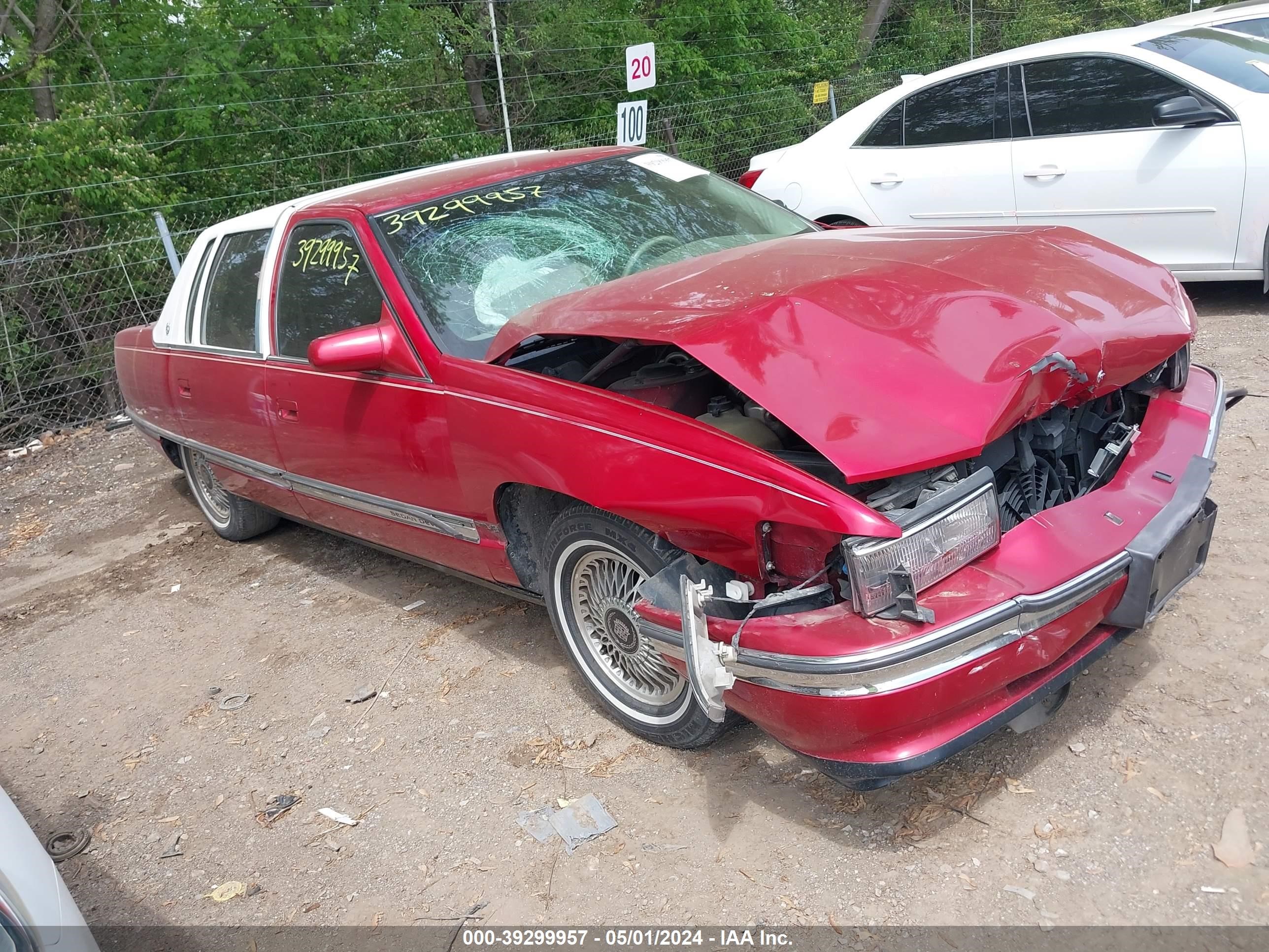 cadillac de ville 1995 1g6kd52b9su250733