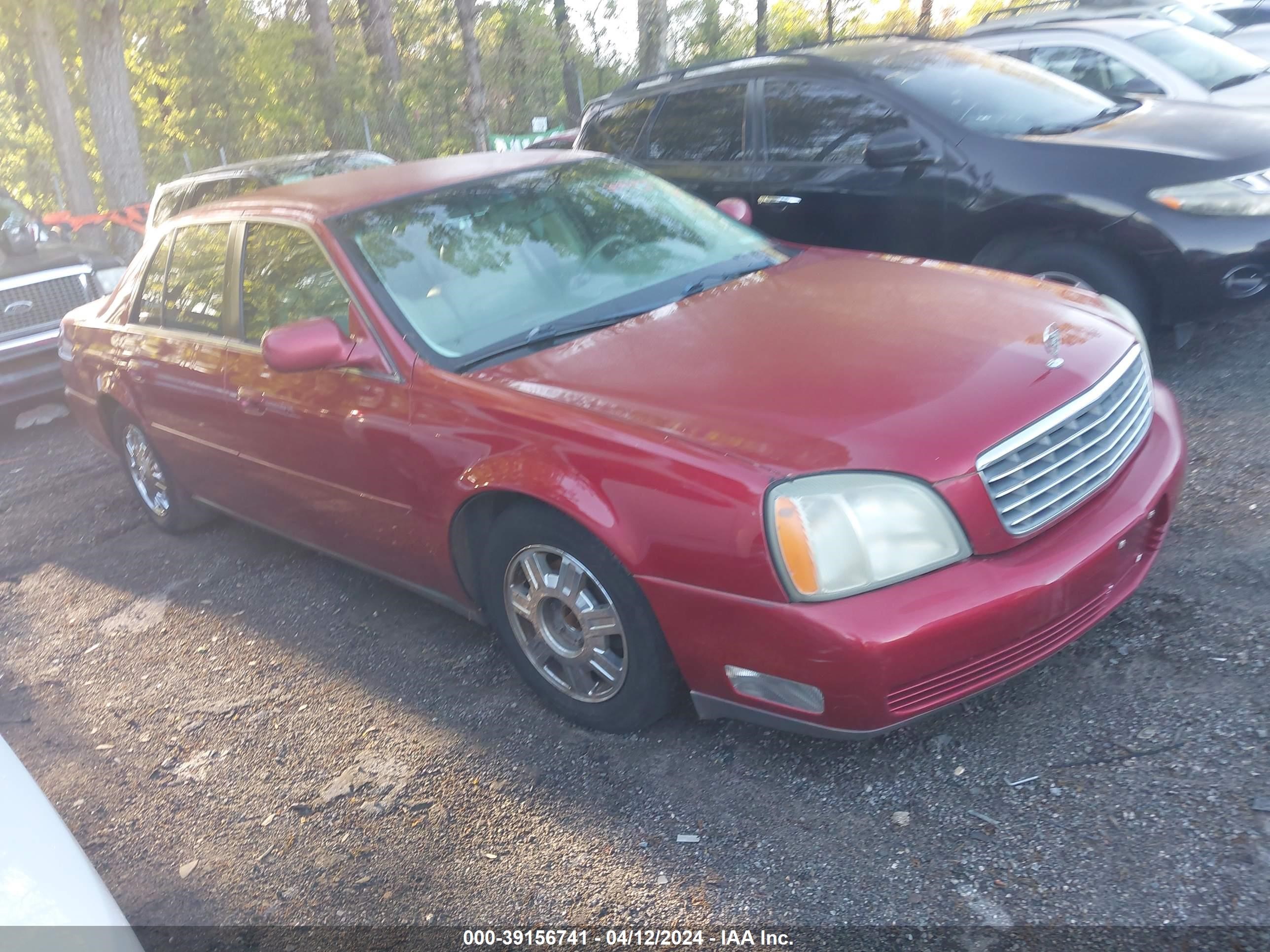 cadillac de ville 2003 1g6kd54y73u187506