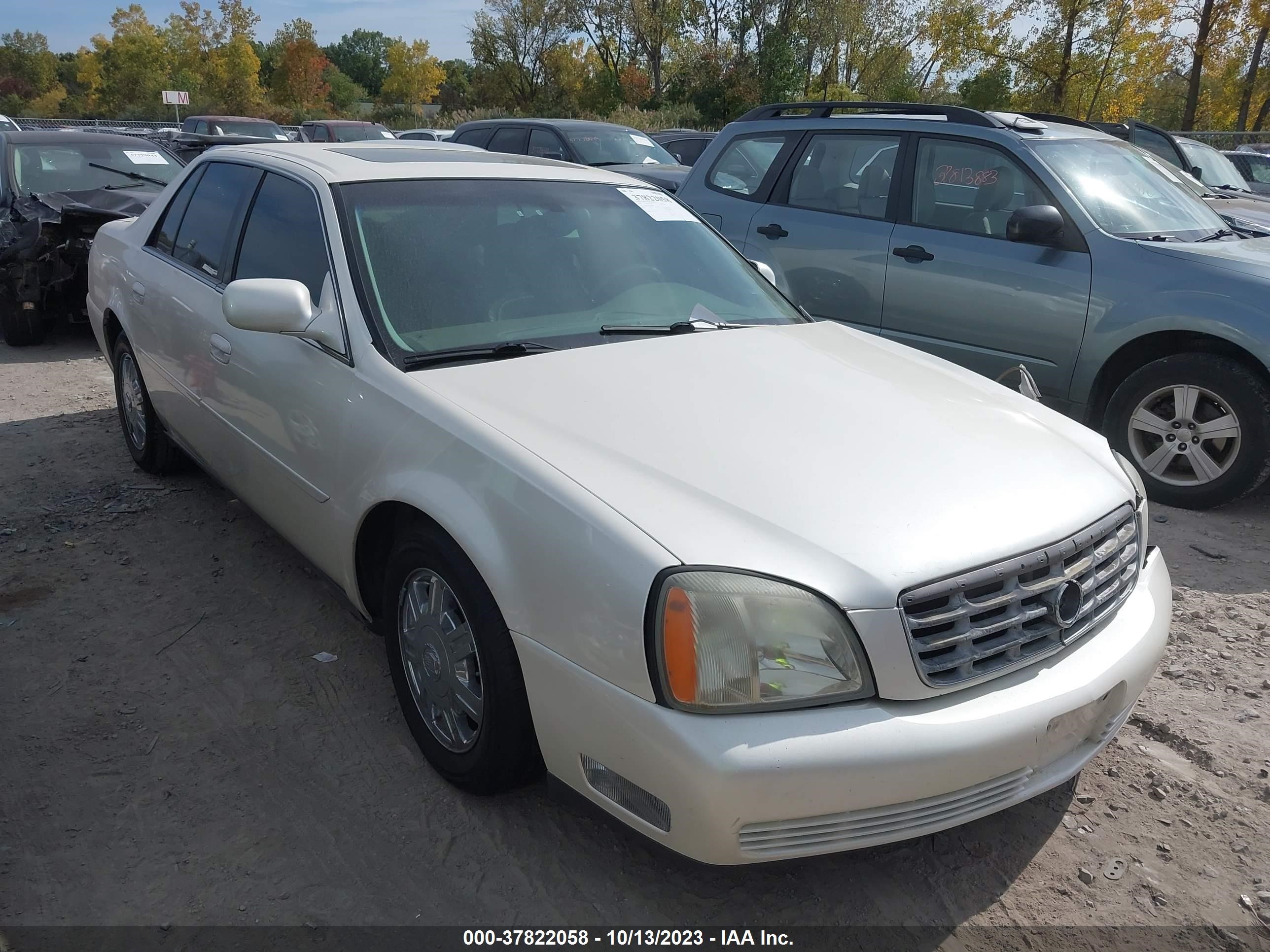 cadillac de ville 2003 1g6kd54y83u259989