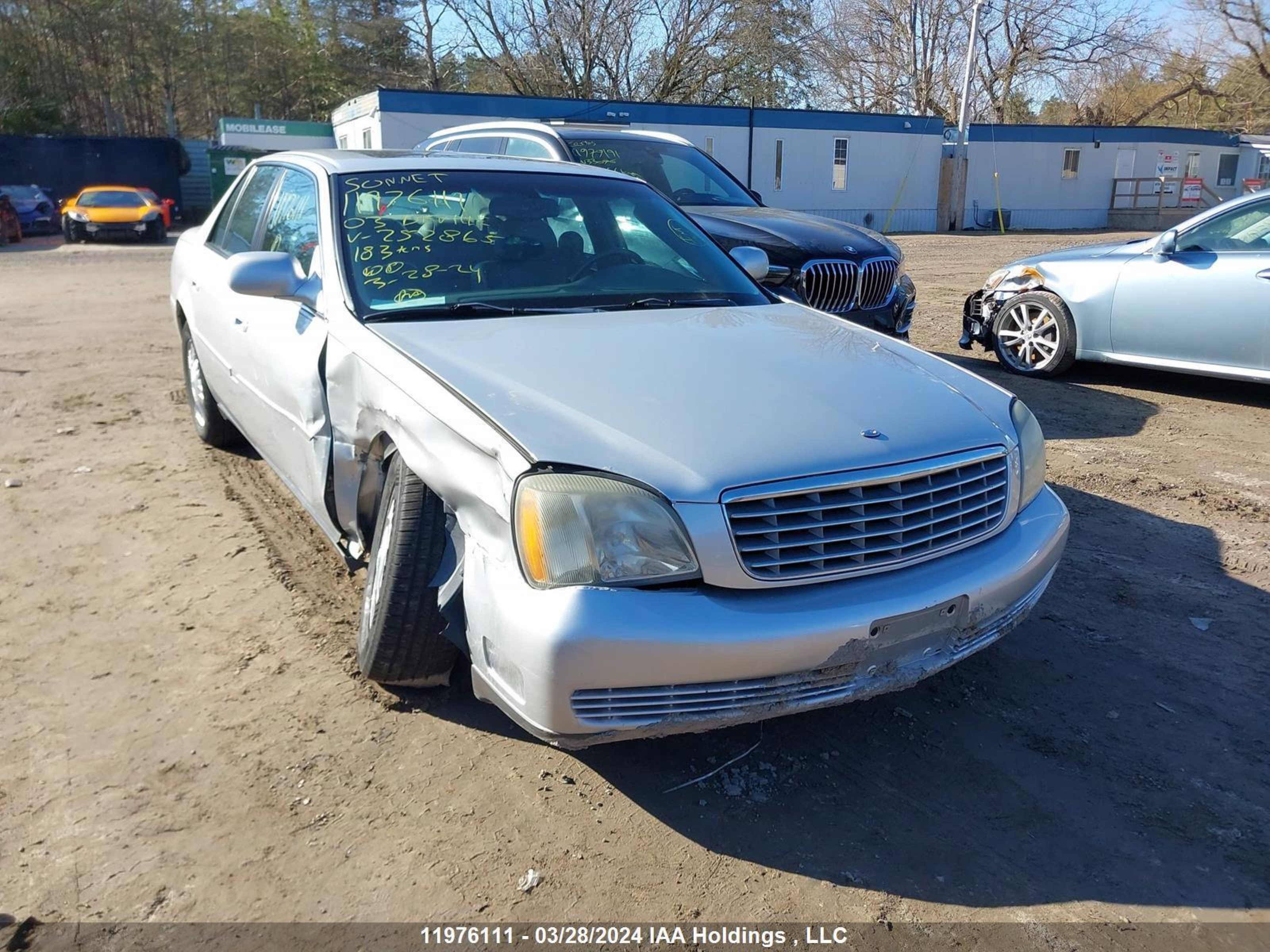 cadillac de ville 2003 1g6kd54yx3u252865