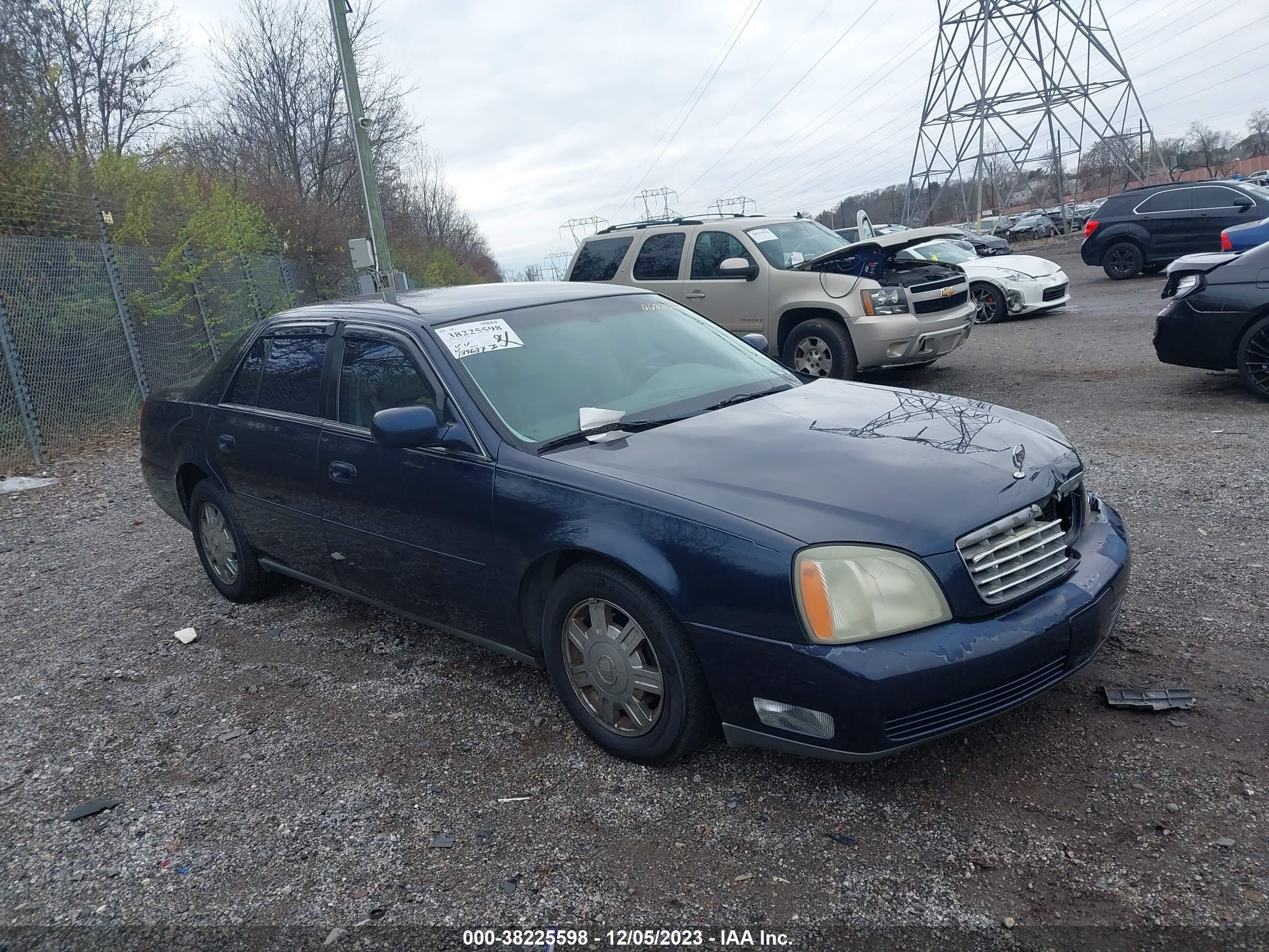 cadillac de ville 2003 1g6kd54yx3u262232