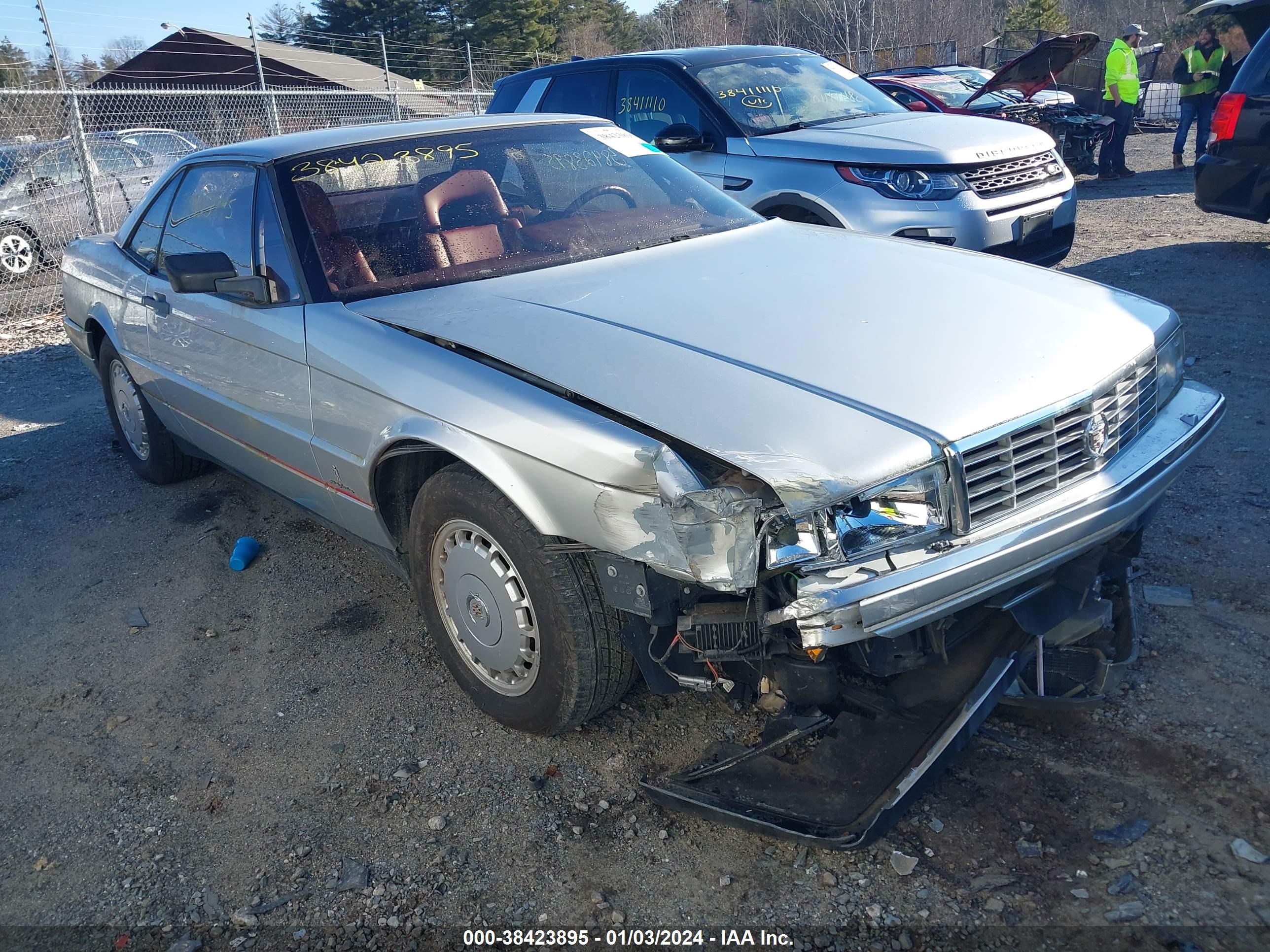 cadillac allante 1987 1g6vr3171hu101466