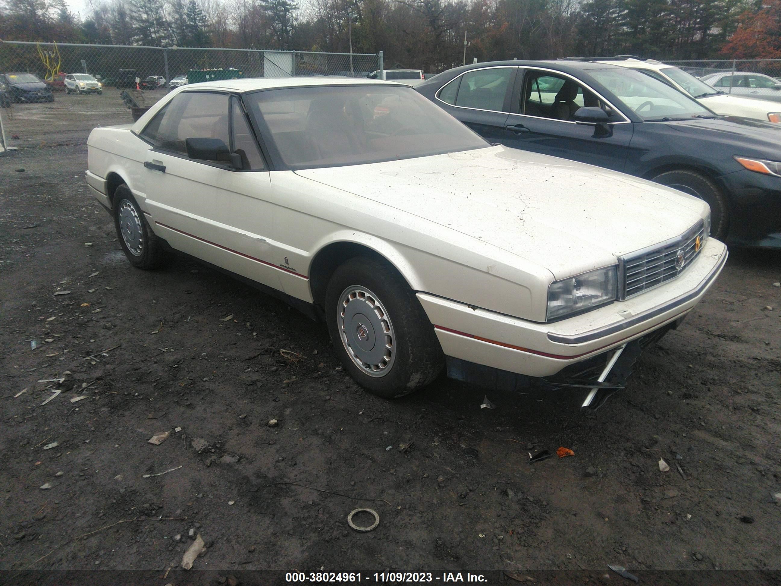 cadillac allante 1988 1g6vr3175ju102397