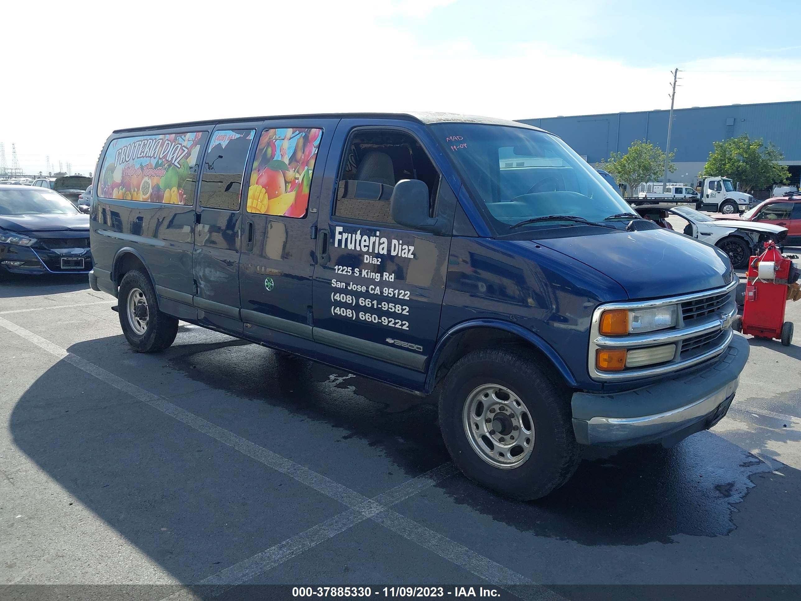 chevrolet express 2000 1gahg39r6y1231436