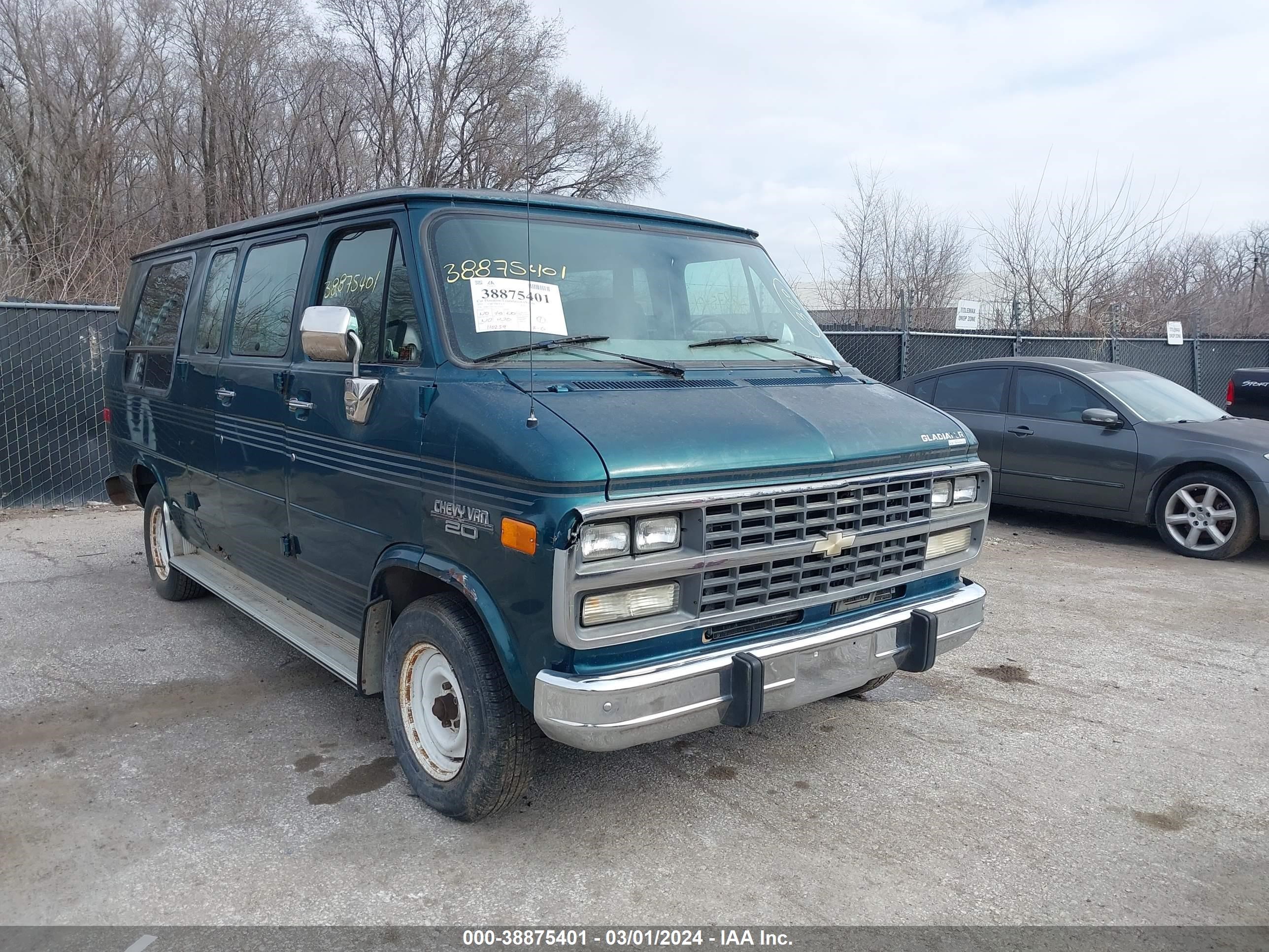 chevrolet van 1995 1gbeg25k1sf171318