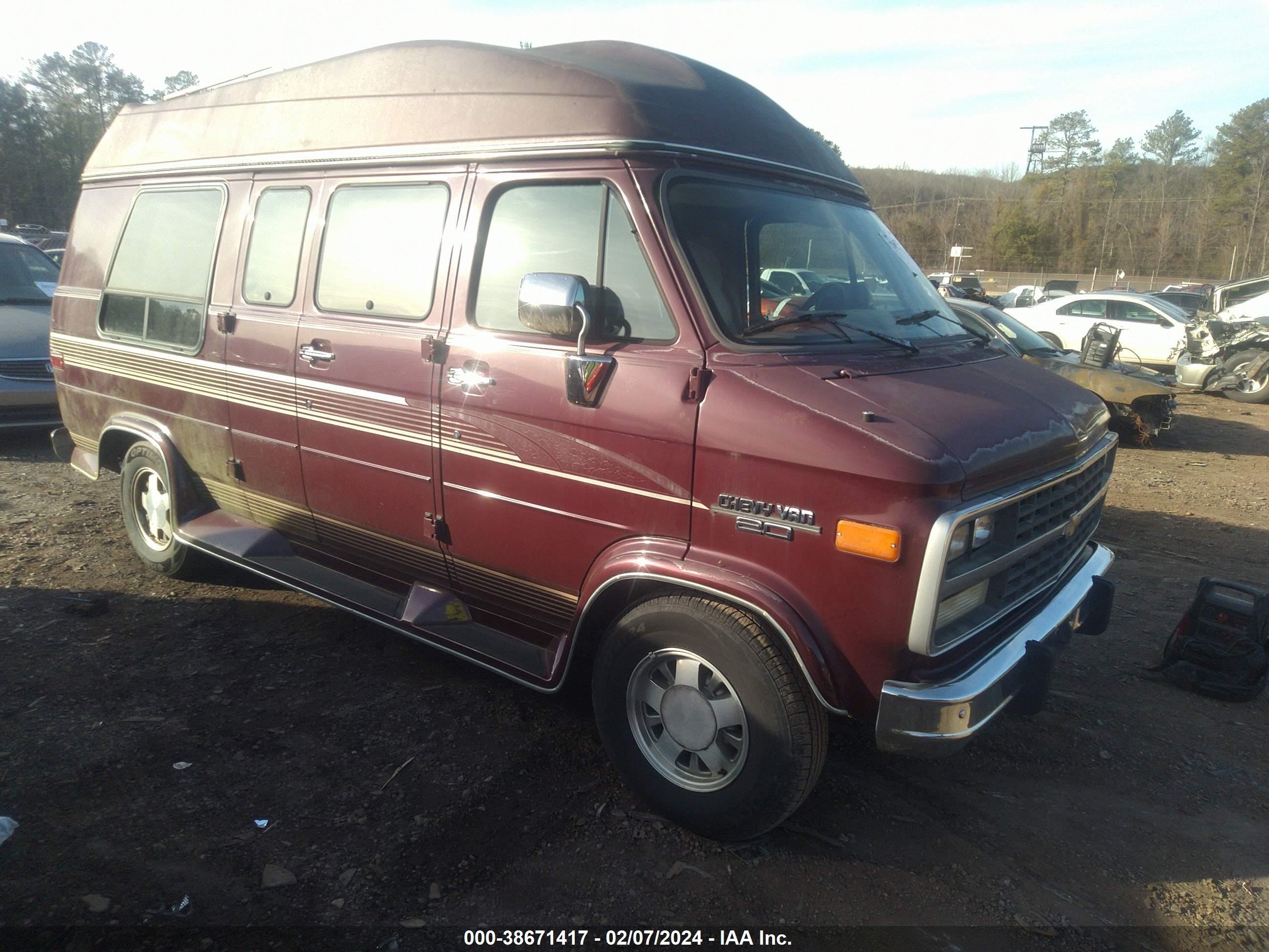 chevrolet van 1995 1gbeg25k9sf243978