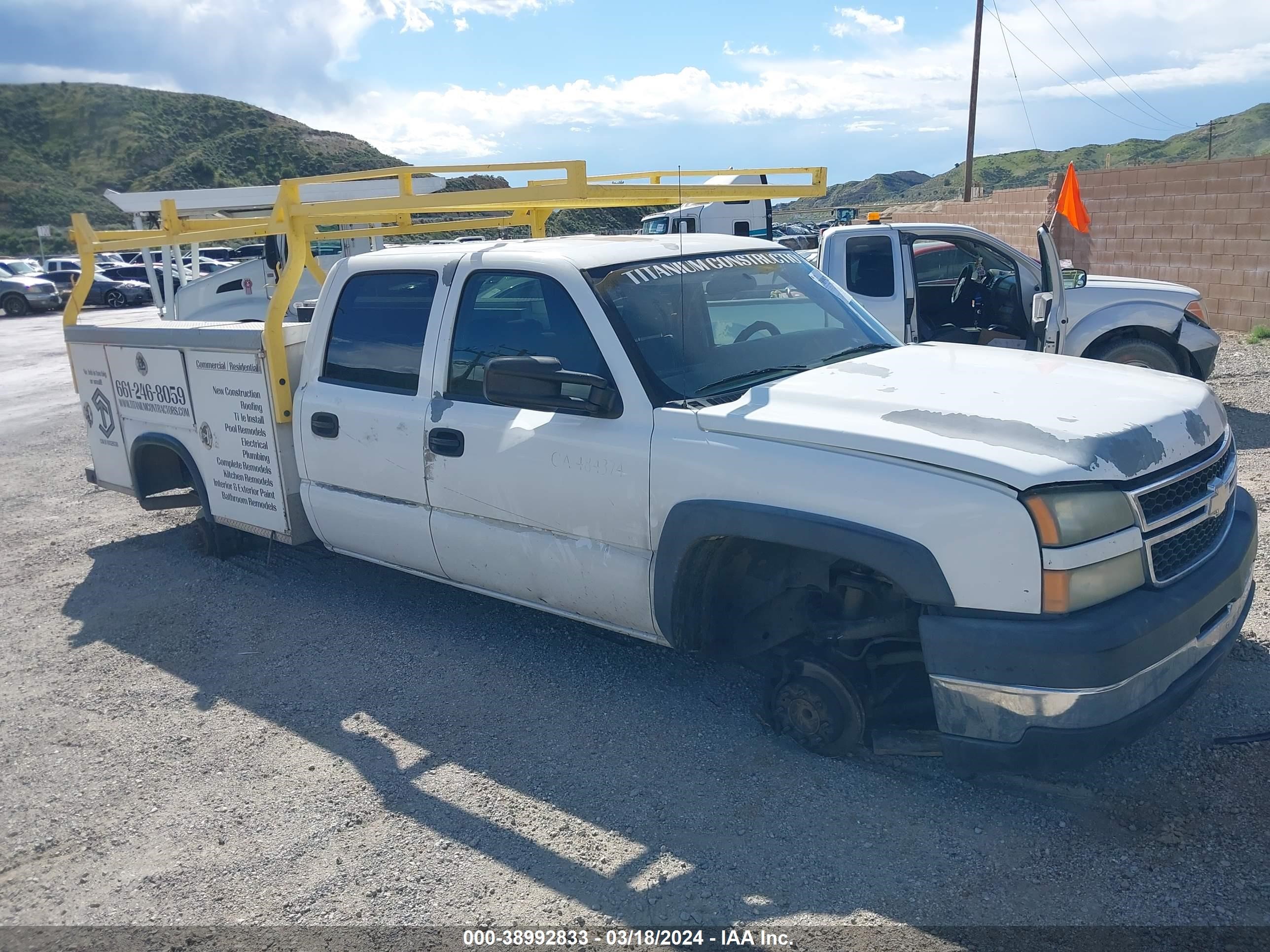 chevrolet silverado 2006 1gbhc23u36f203740