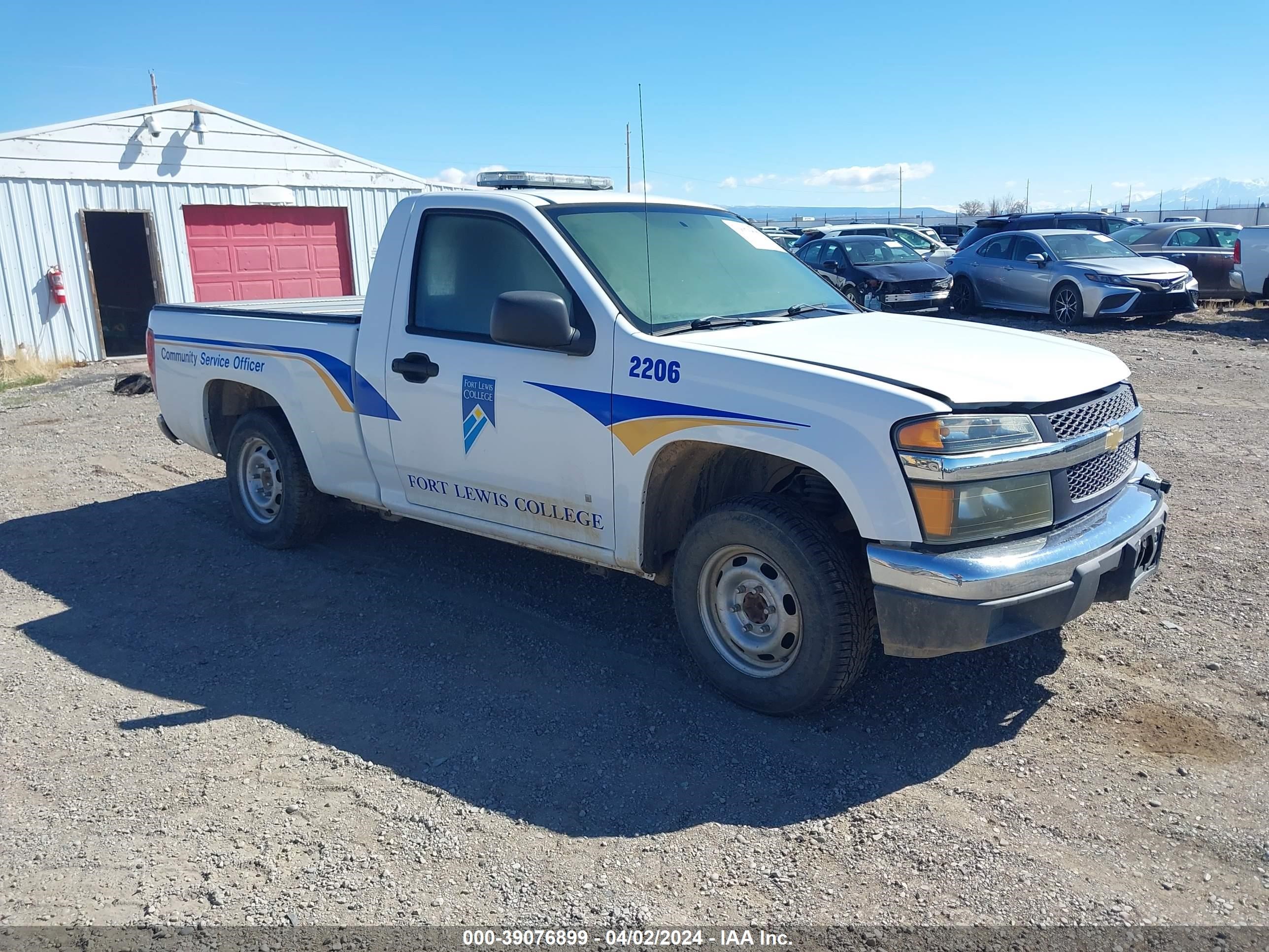 chevrolet colorado 2007 1gccs14e778221321