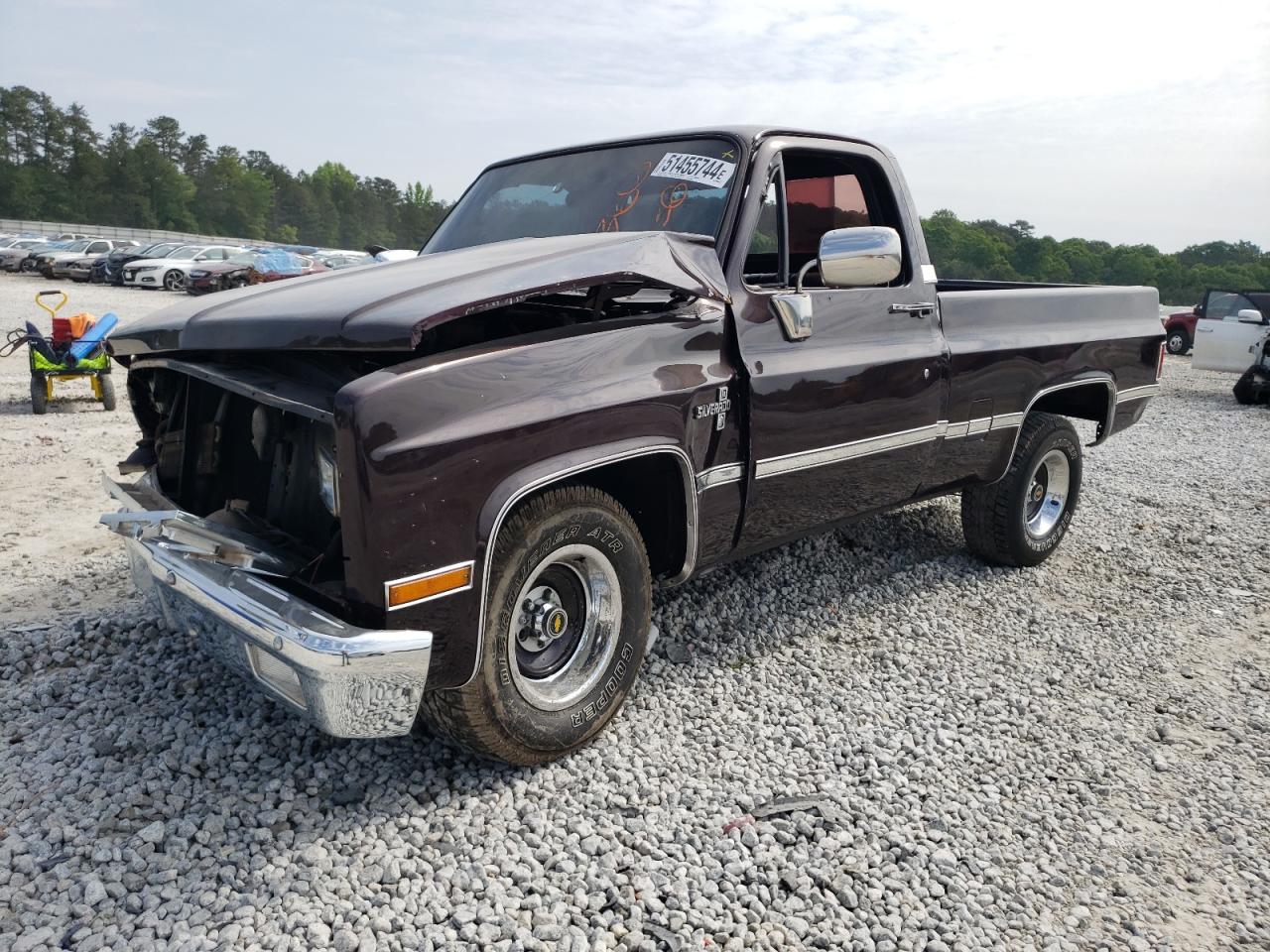 chevrolet c-10 1984 1gcdc14h4ef343400