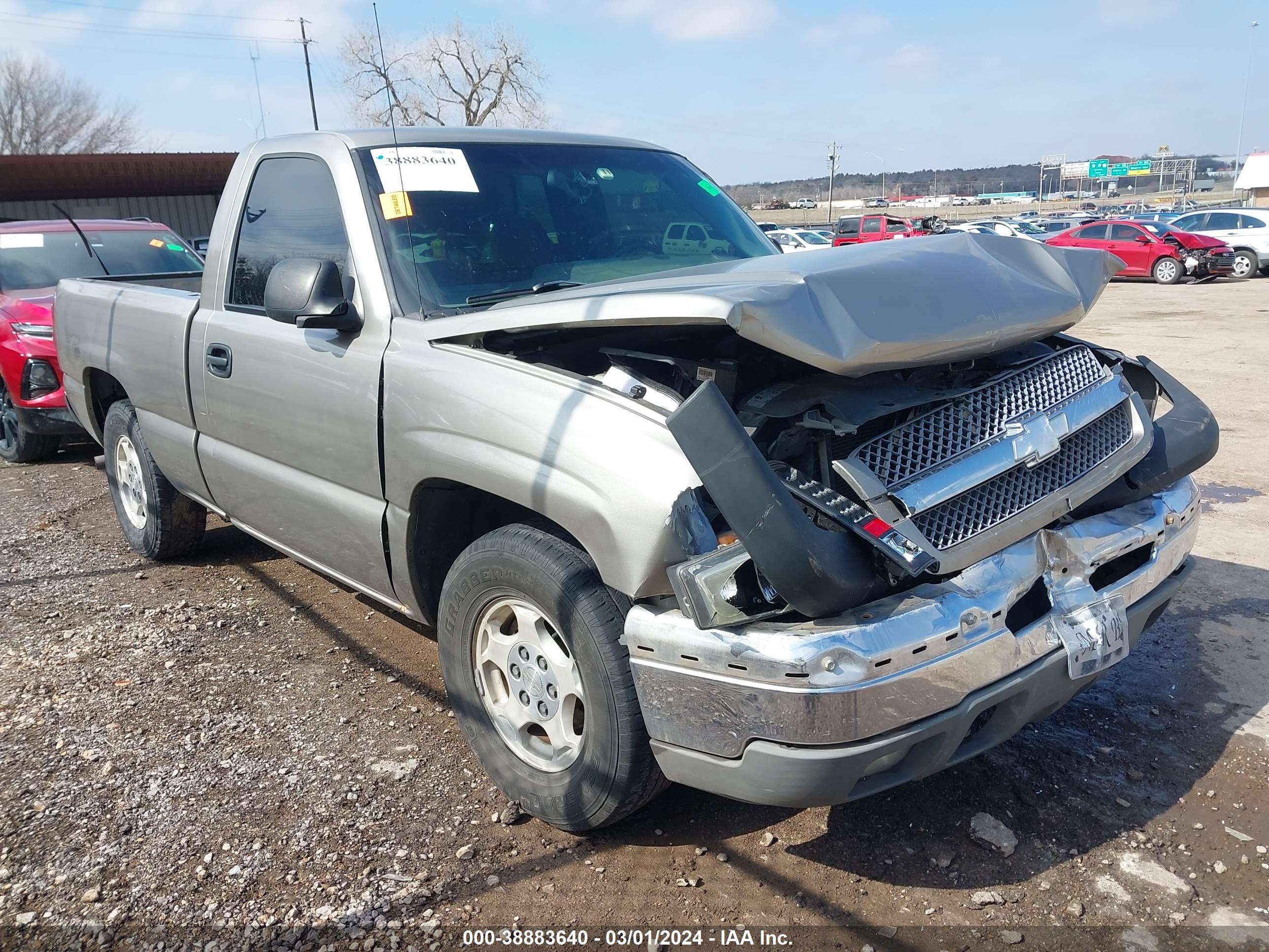 chevrolet silverado 2003 1gcec14t53z138933