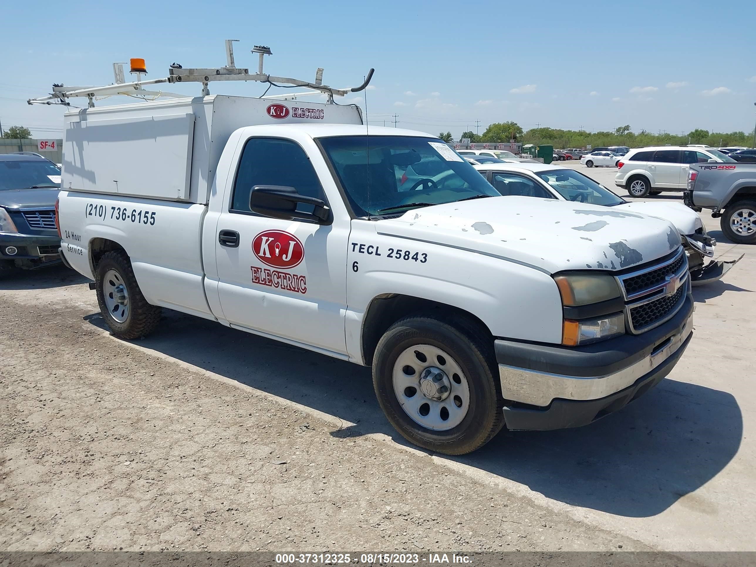 chevrolet silverado 2006 1gcec14vx6e232206