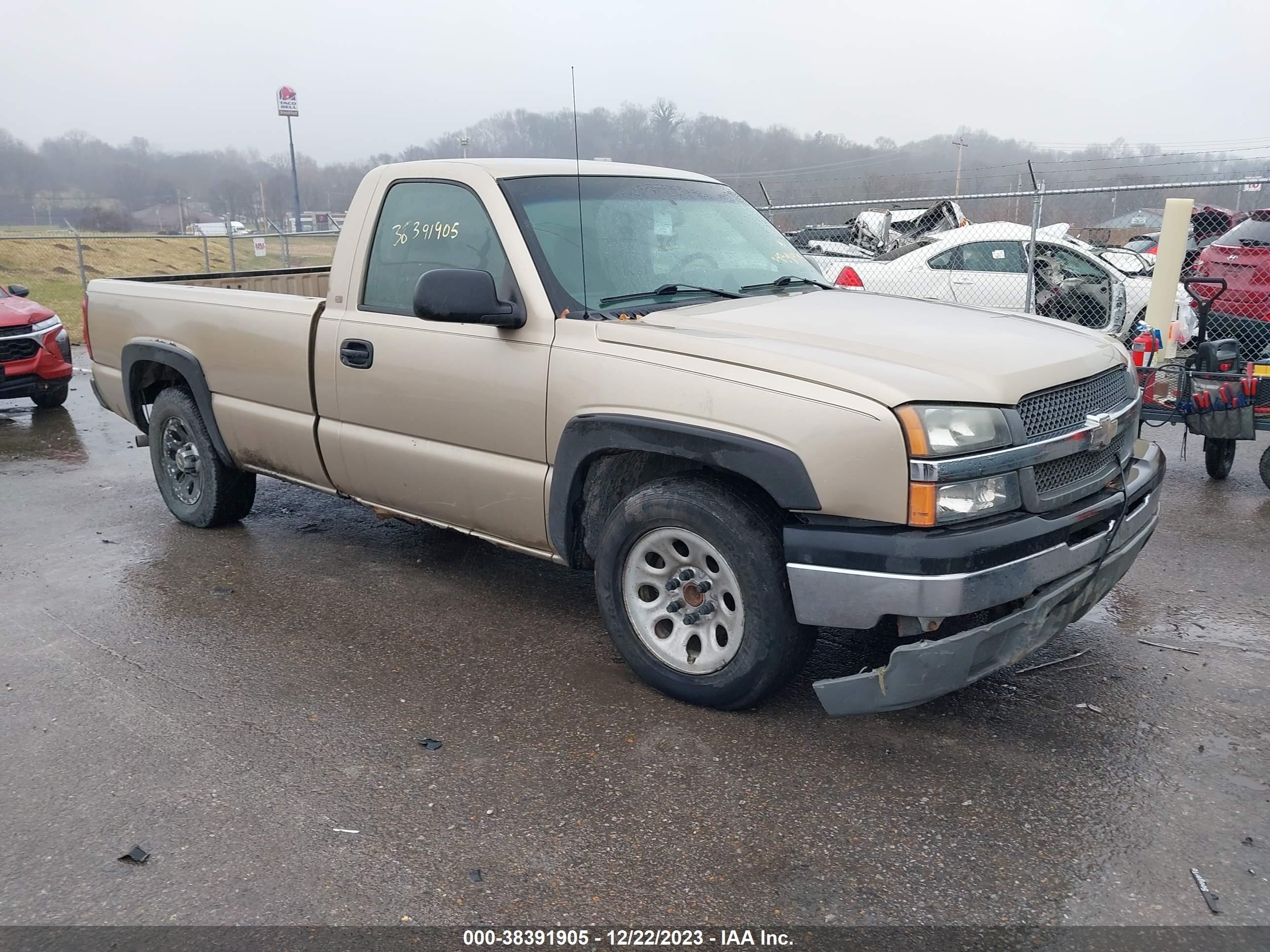 chevrolet silverado 2005 1gcec14x45z356349