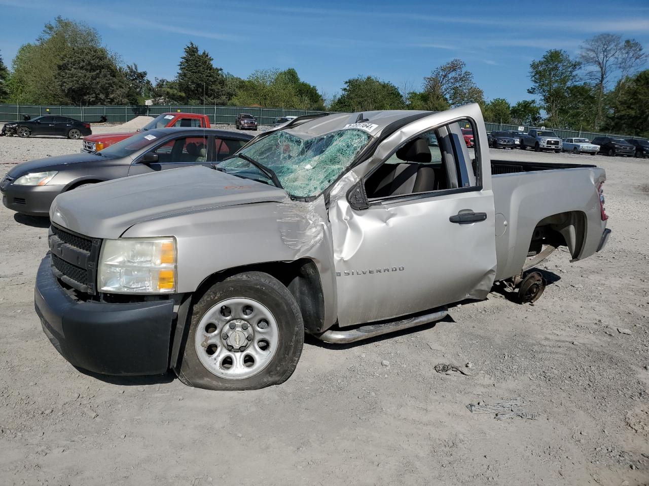 chevrolet silverado 2008 1gcec14x48z117369