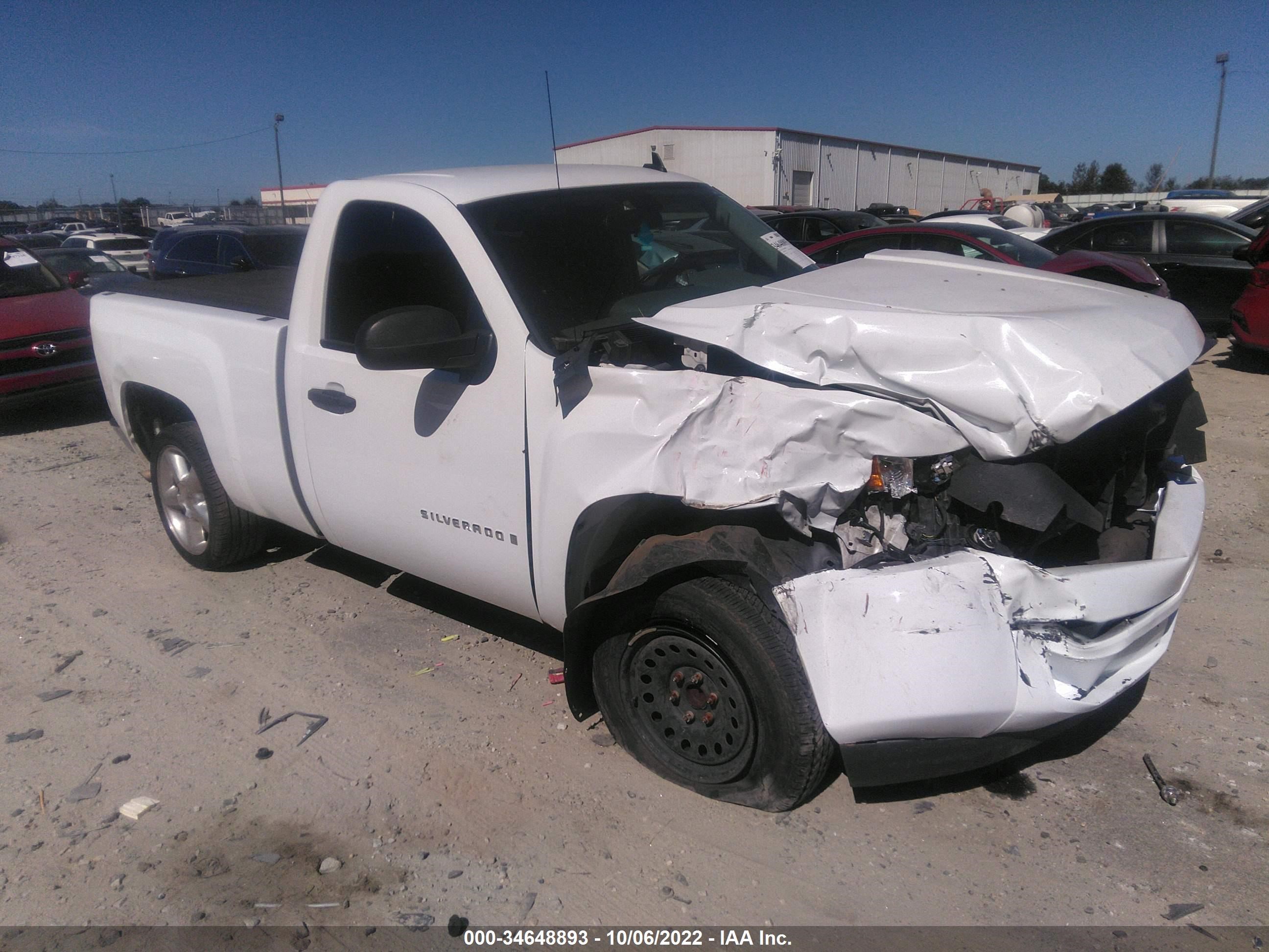 chevrolet silverado 2008 1gcec14x48z296612