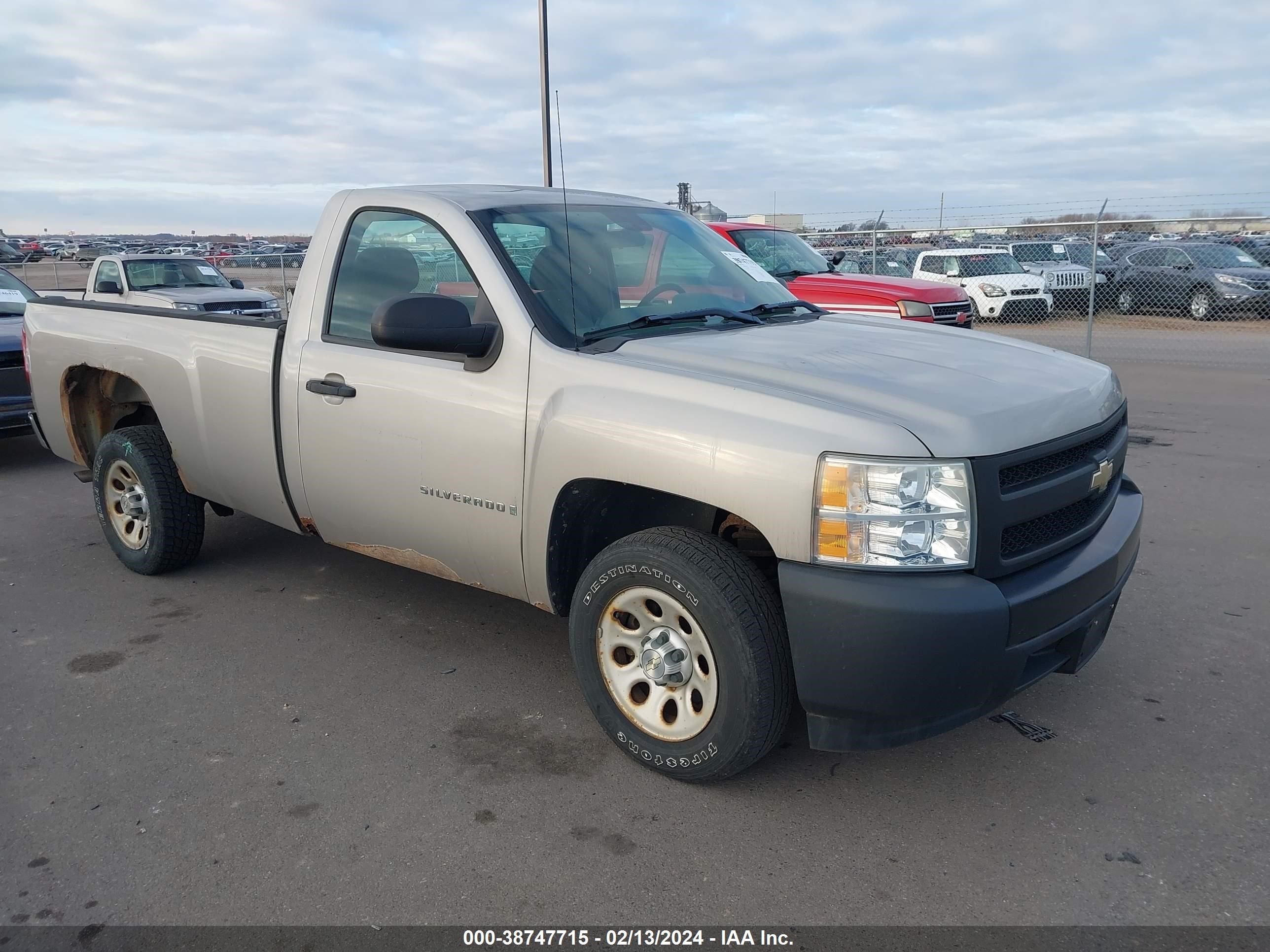 chevrolet silverado 2008 1gcec14x78z262812