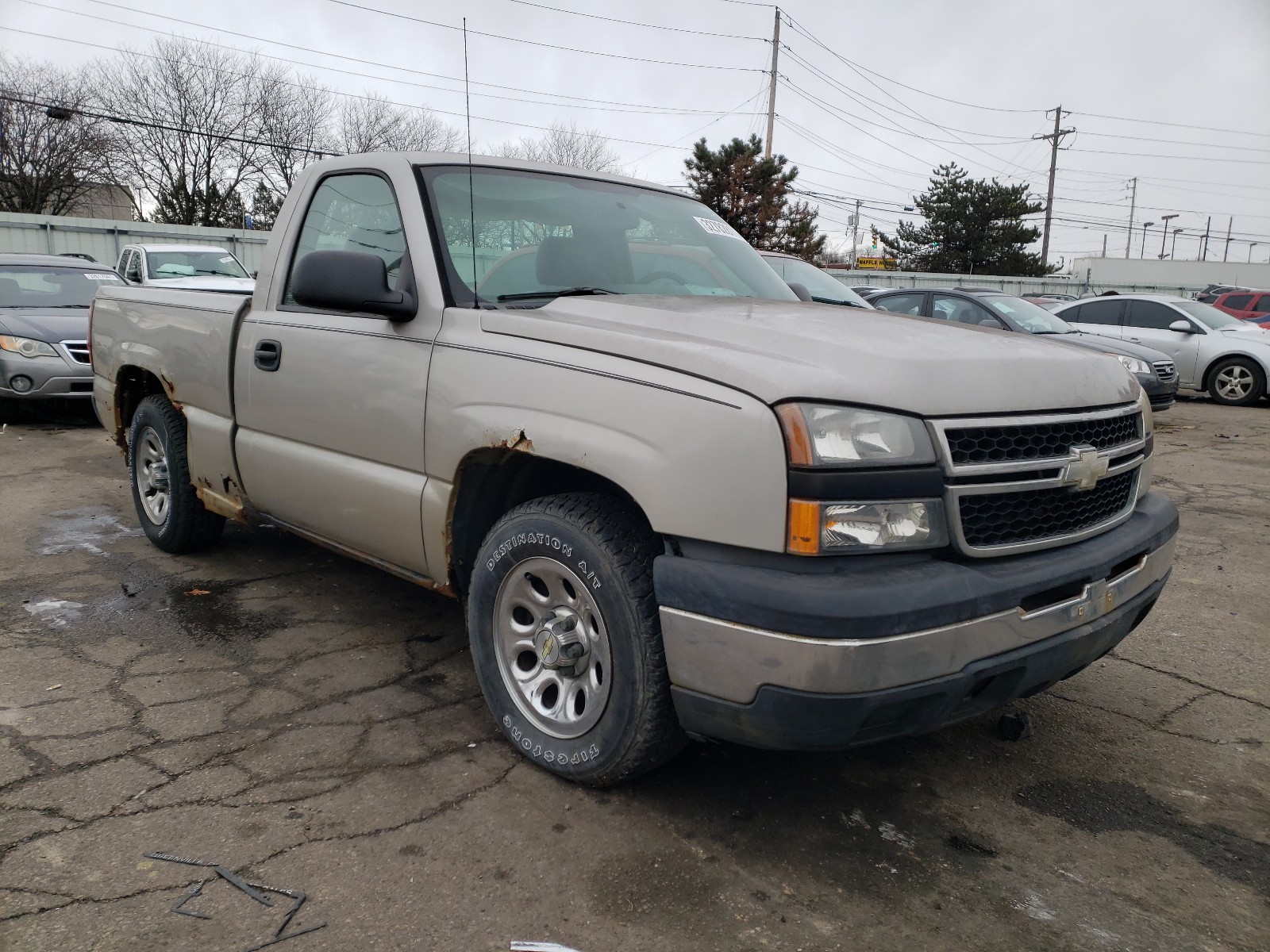 chevrolet silverado 2007 1gcec14x87z135985