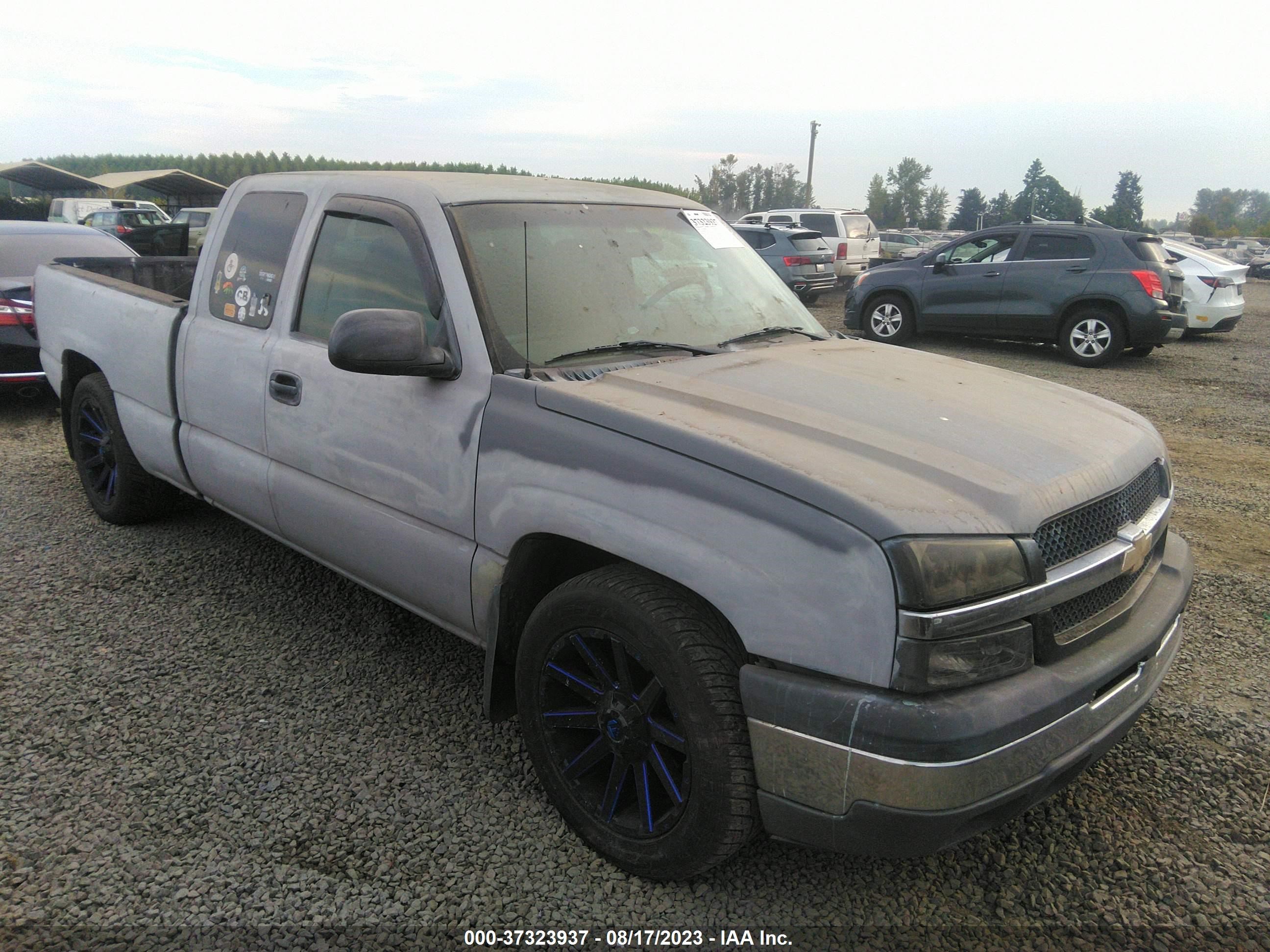 chevrolet silverado 2005 1gcec19t85z327135