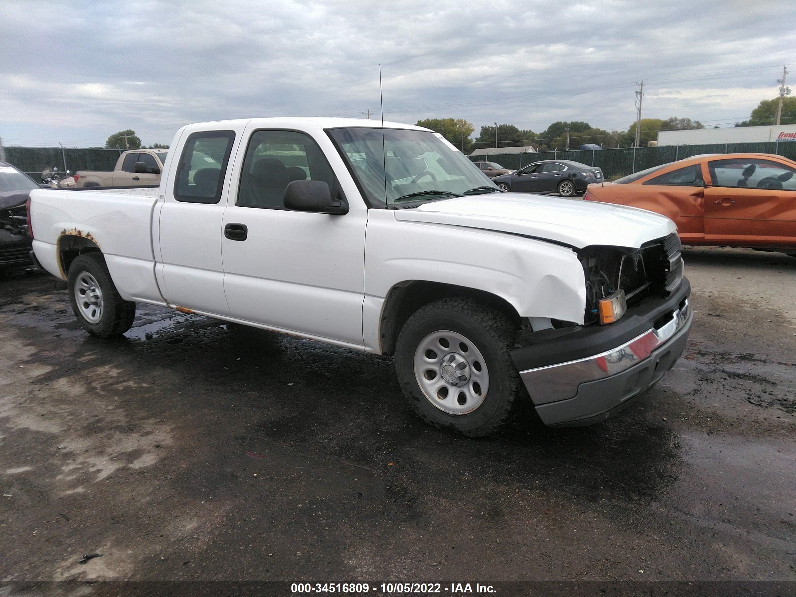 chevrolet silverado 2005 1gcec19x45z318046