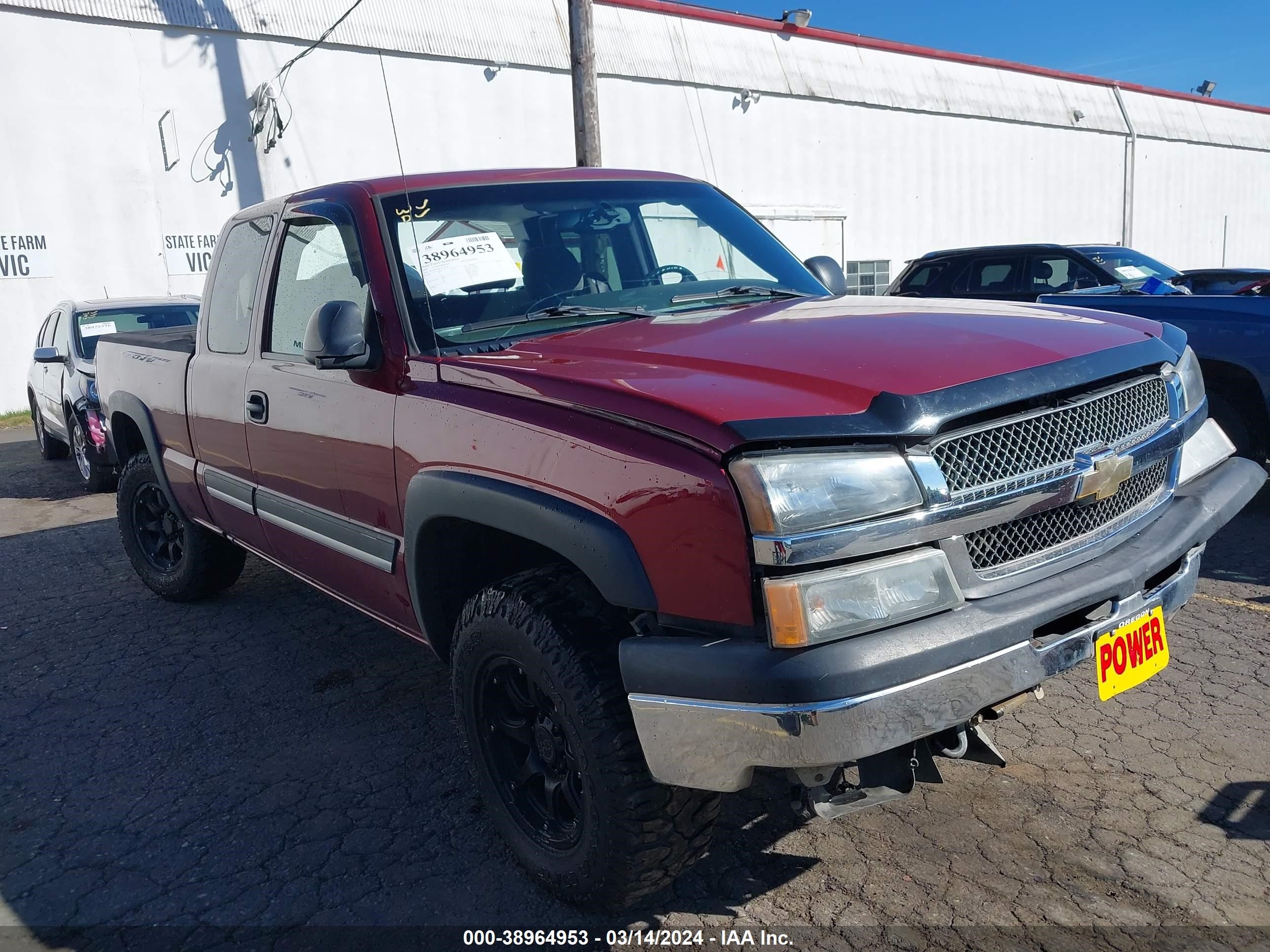 chevrolet silverado 2005 1gcek19z65z150740