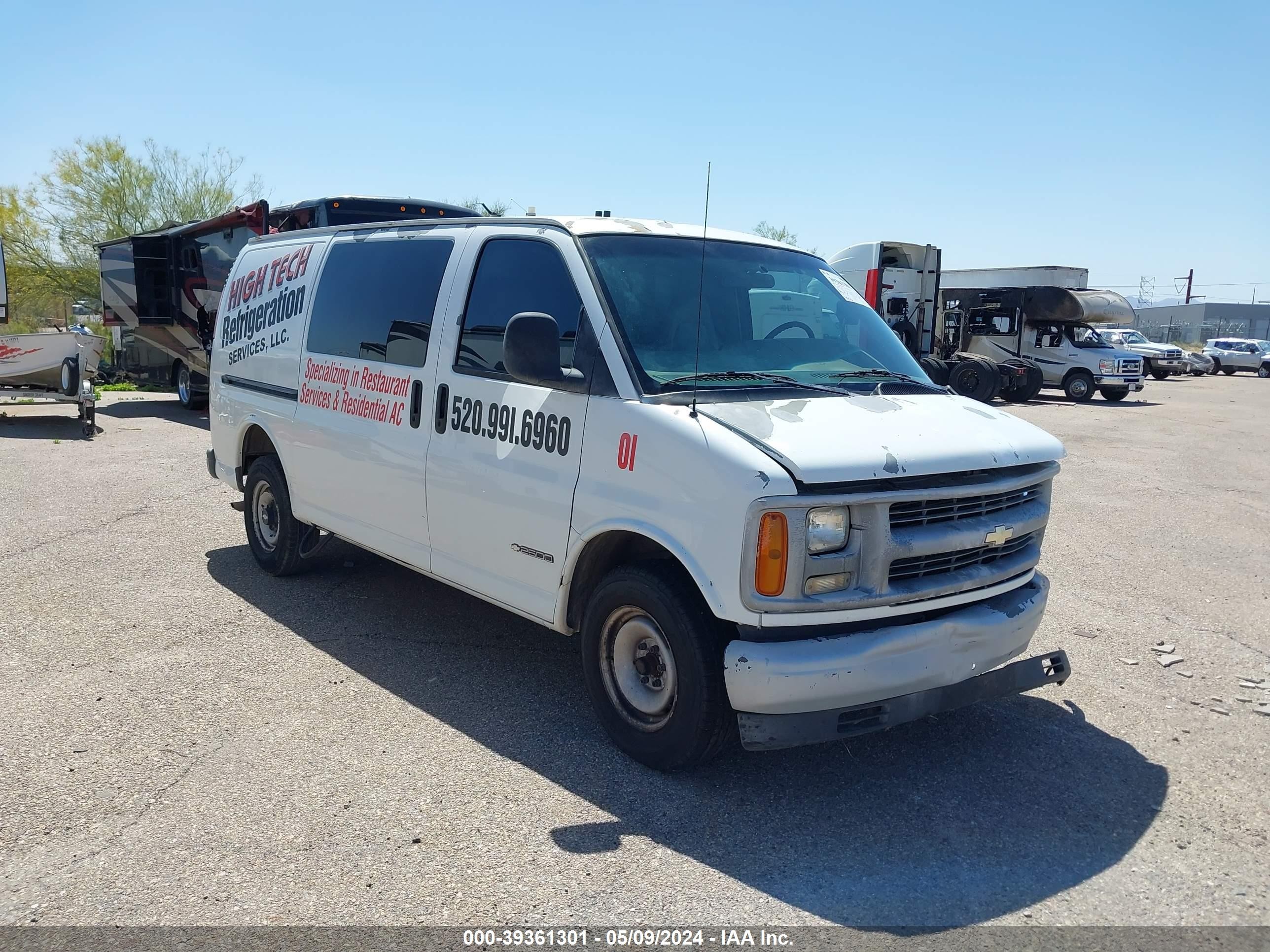 chevrolet express 1999 1gcfg25w7x1161643