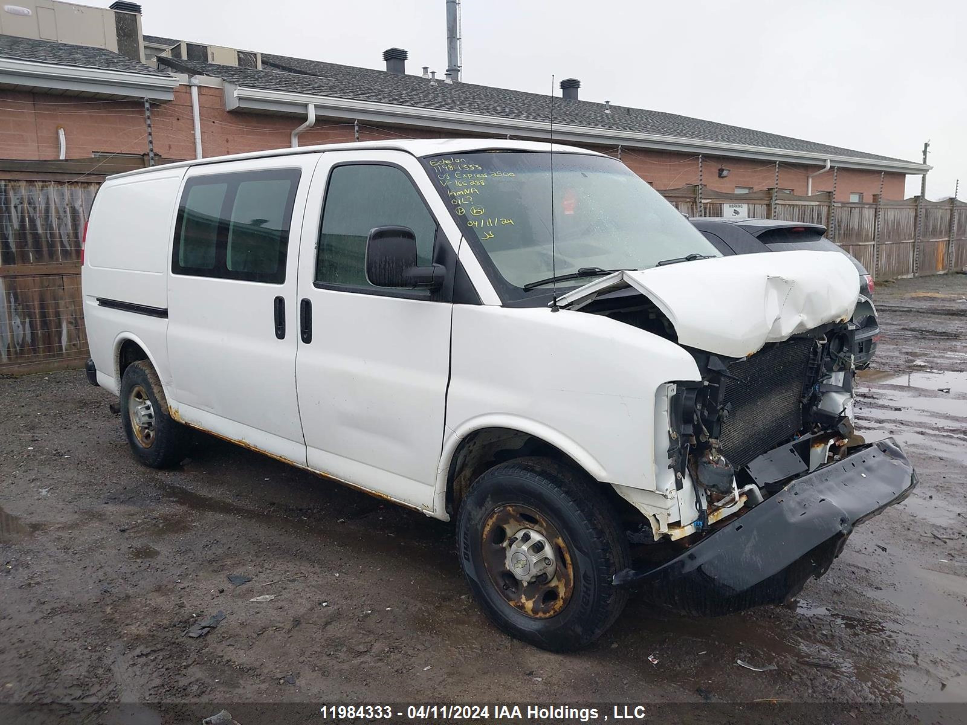 chevrolet express 2008 1gcgg25c081166288