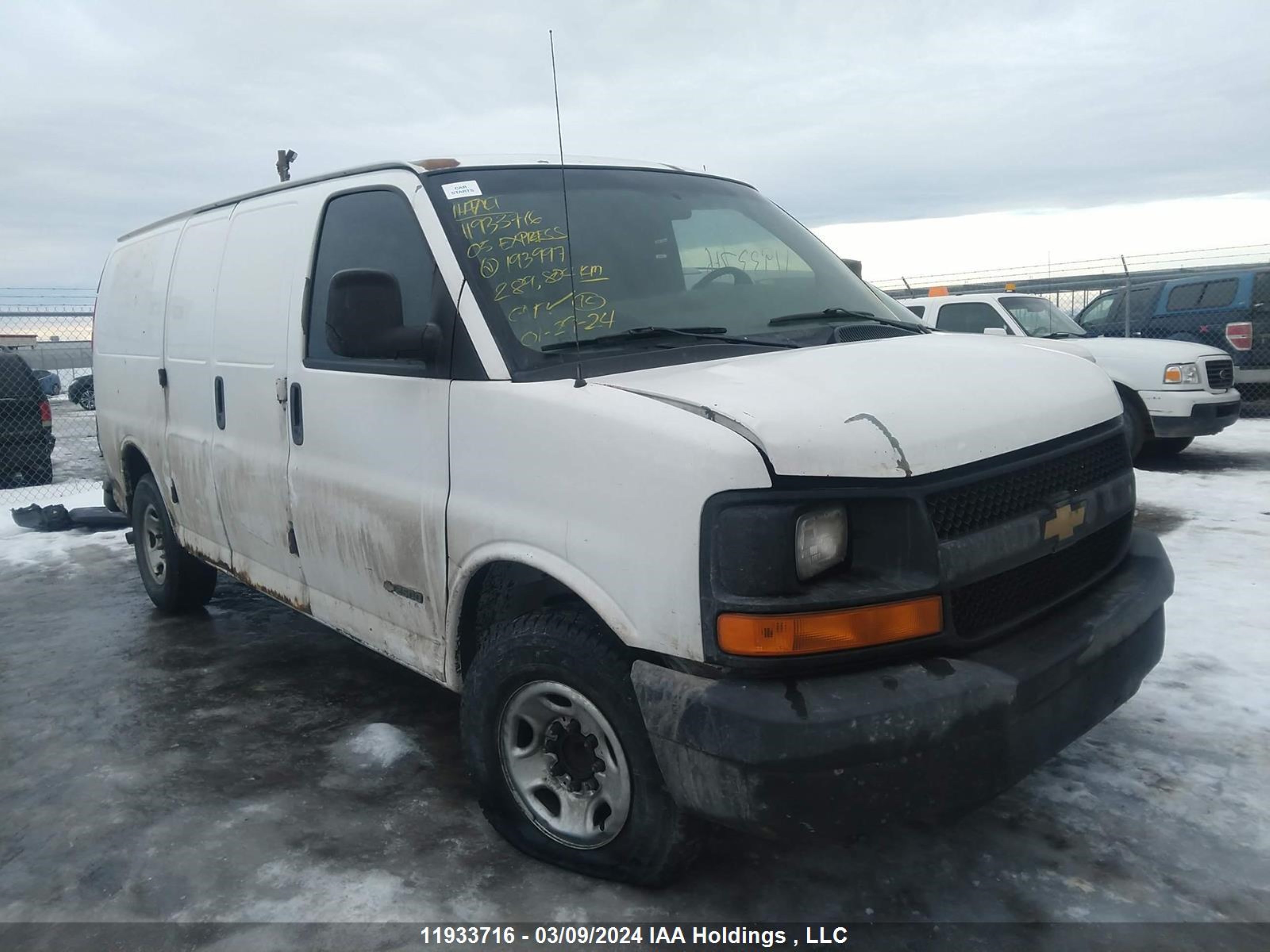 chevrolet express 2005 1gcgg25v351193997