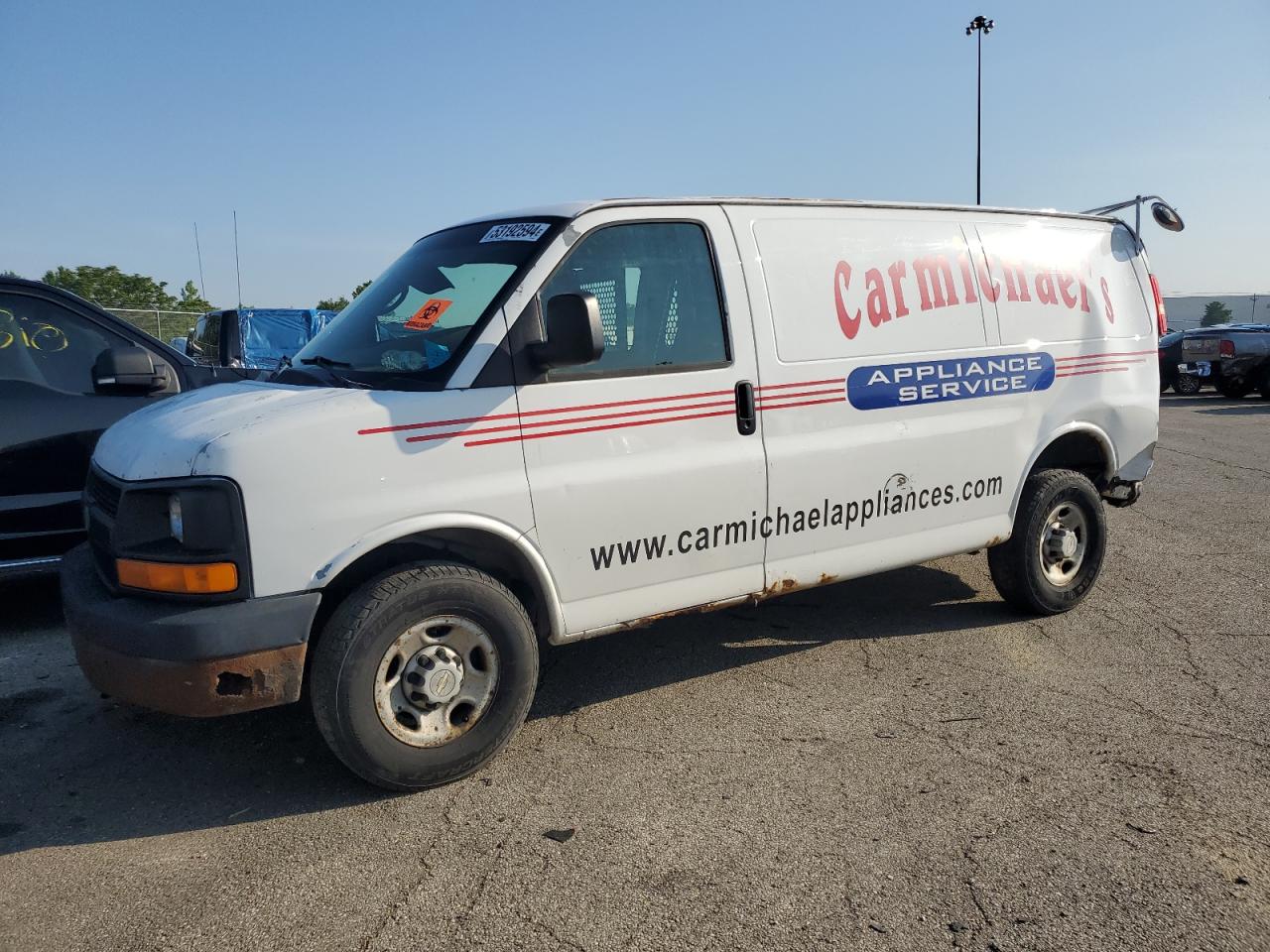 chevrolet express 2007 1gcgg25v971223930