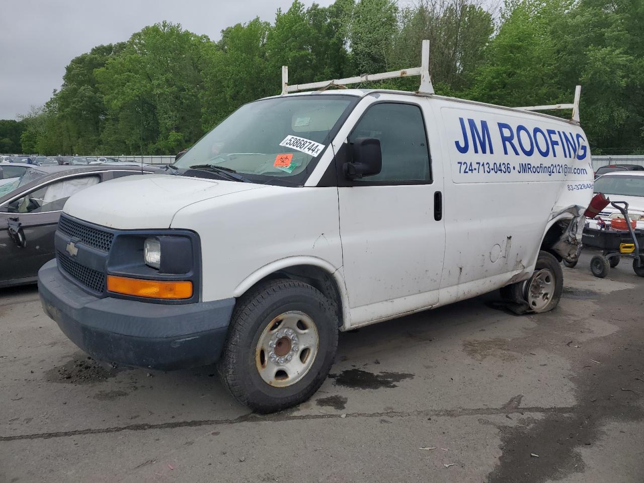 chevrolet express 2007 1gcgg25vx71221054