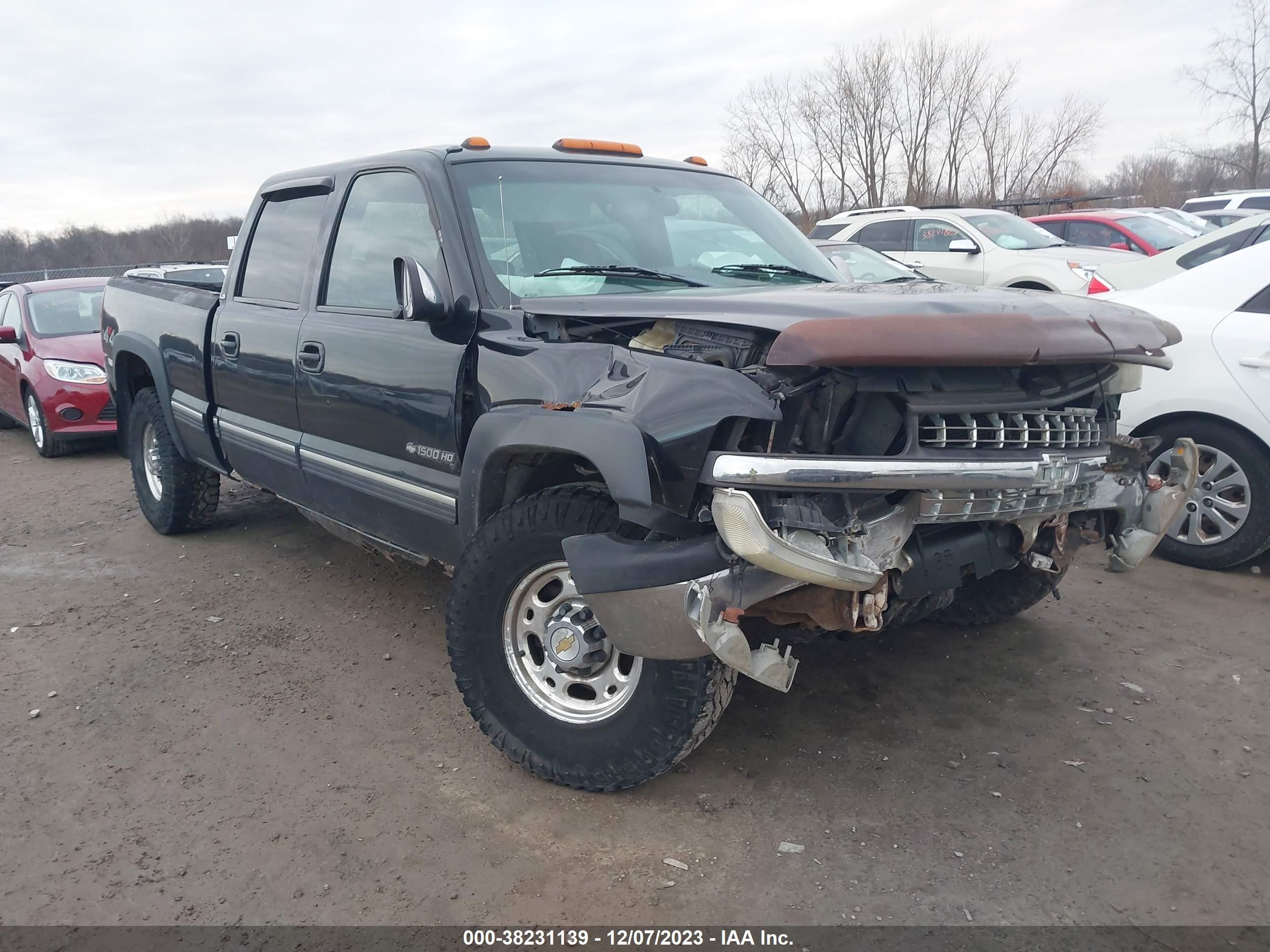 chevrolet silverado 2001 1gcgk13u21f199340