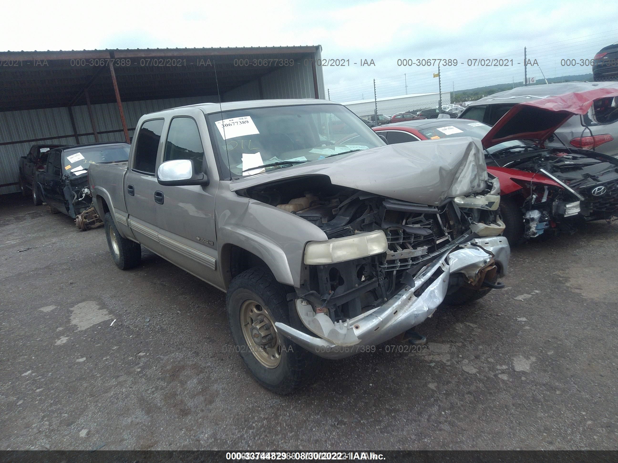 chevrolet silverado 2002 1gcgk13u22f245900