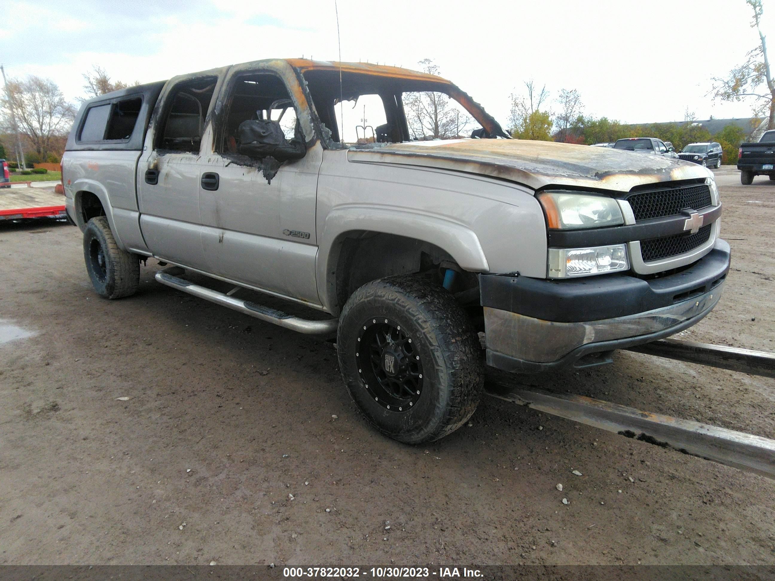 chevrolet silverado 2004 1gcgk23ux4f211678