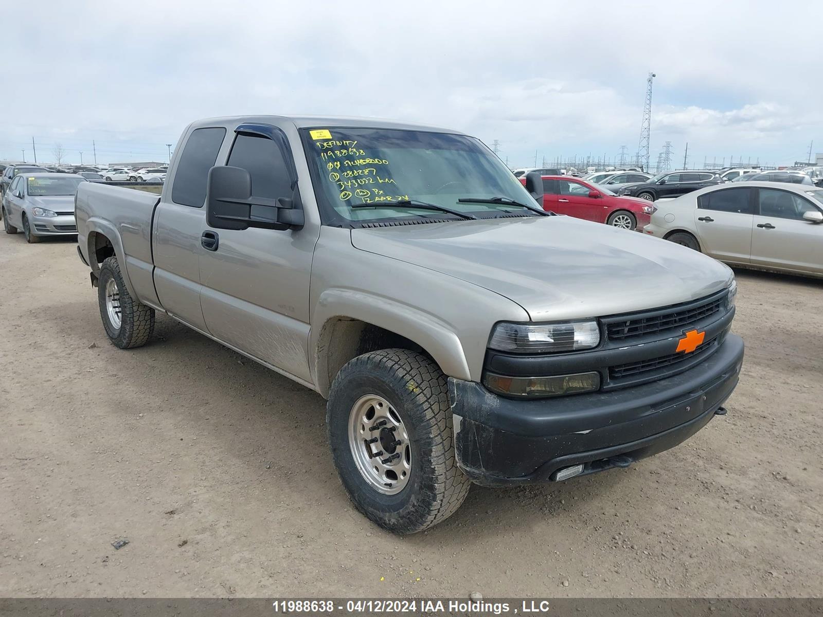 chevrolet silverado 2000 1gcgk29u2ye288287