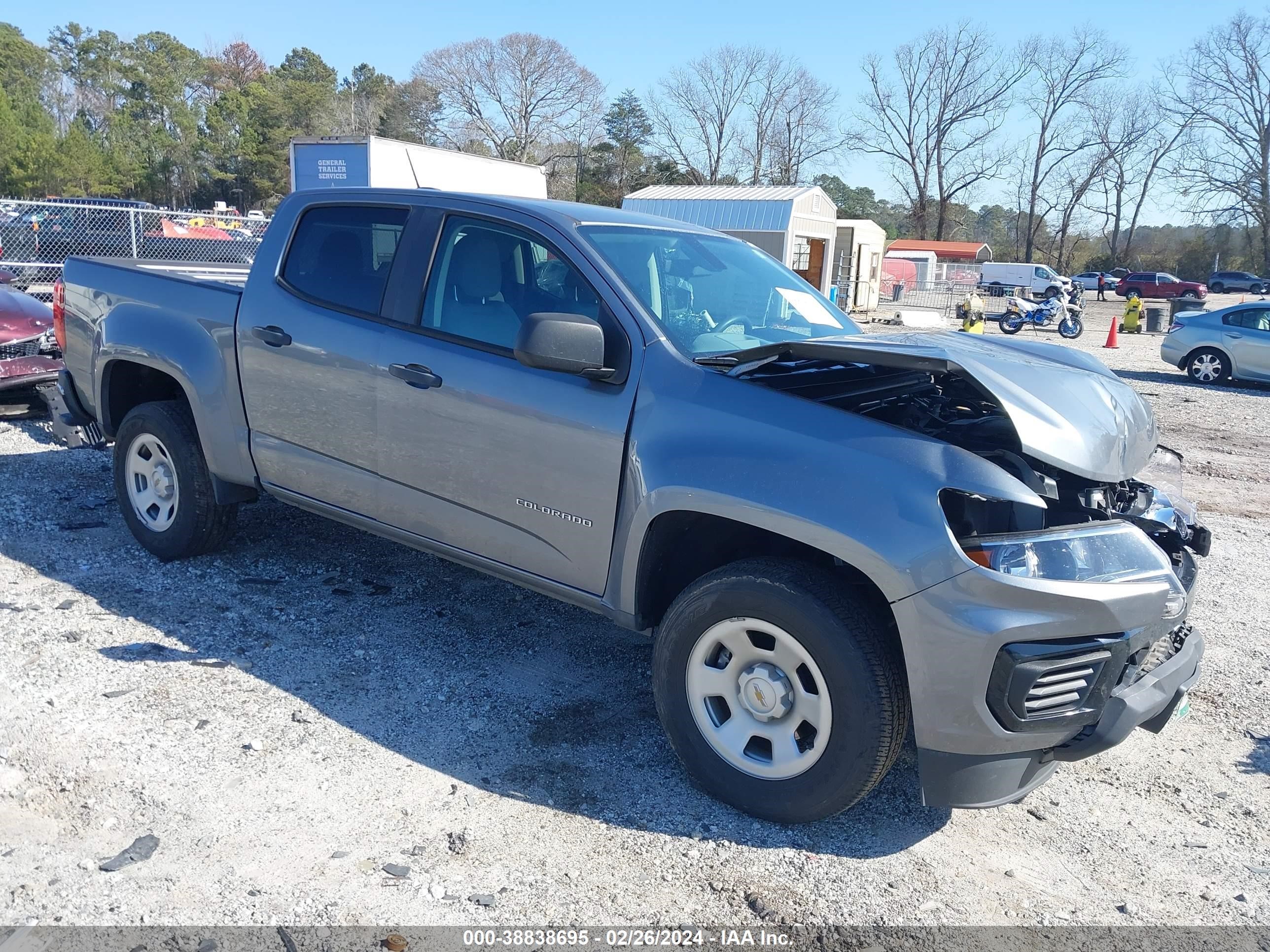 chevrolet colorado 2021 1gcgsbea9m1189527