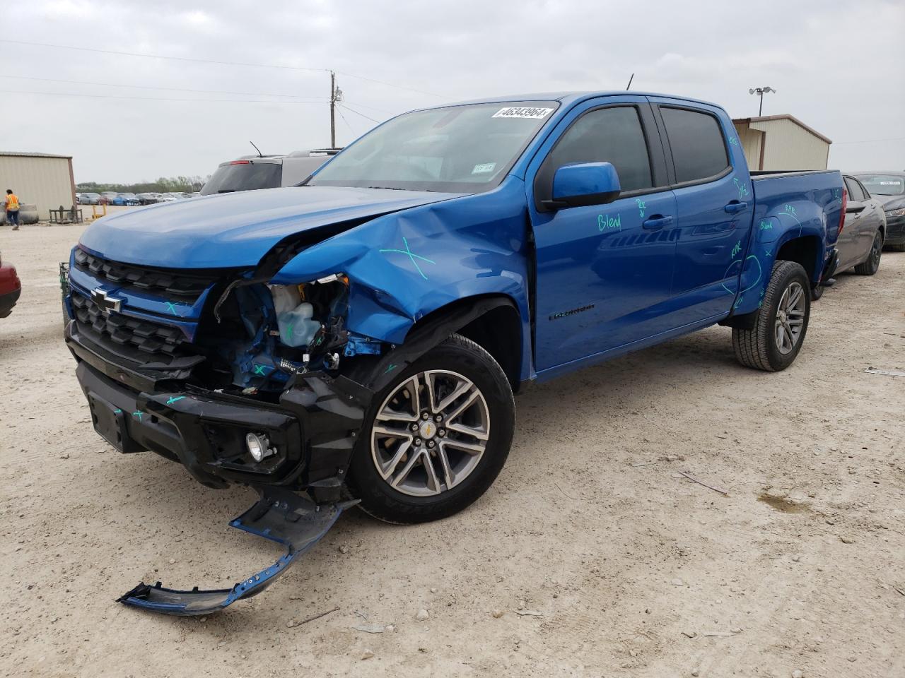 chevrolet colorado 2022 1gcgscen8n1224360